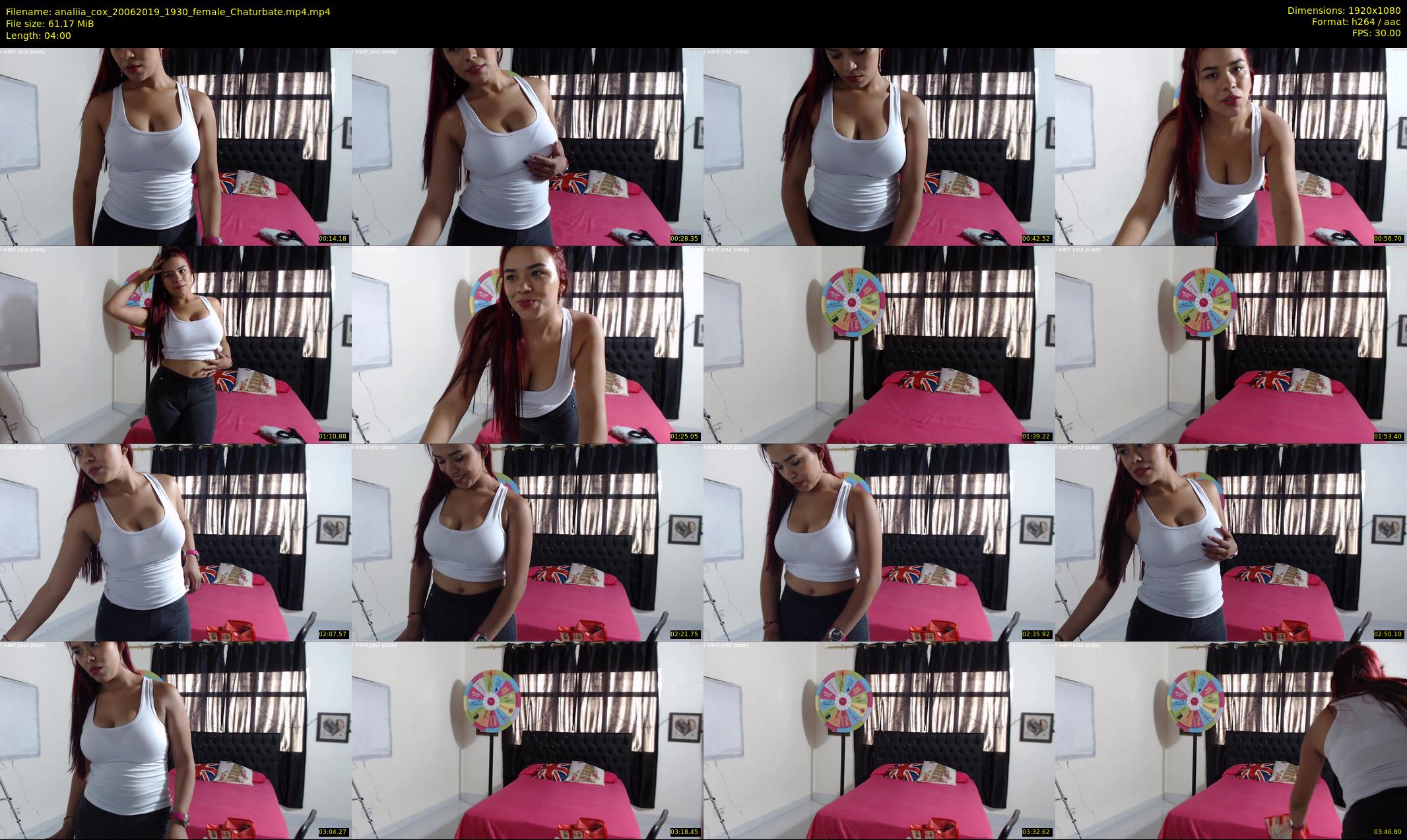 analiia_cox — 4 minute Chaturbate female cam show recording, 1080p, Jun 20, 2019