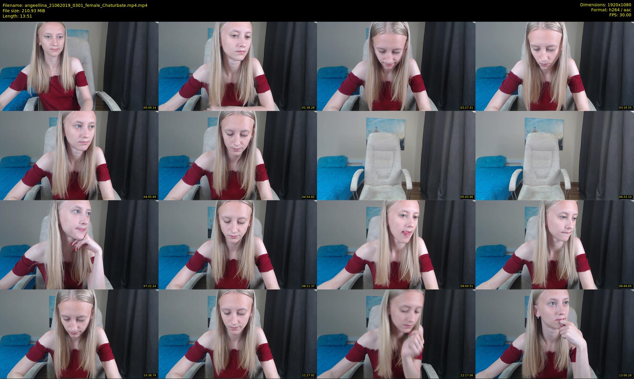 angeellina — 14 minute Chaturbate female cam show recording, 1080p, Jun 21, 2019