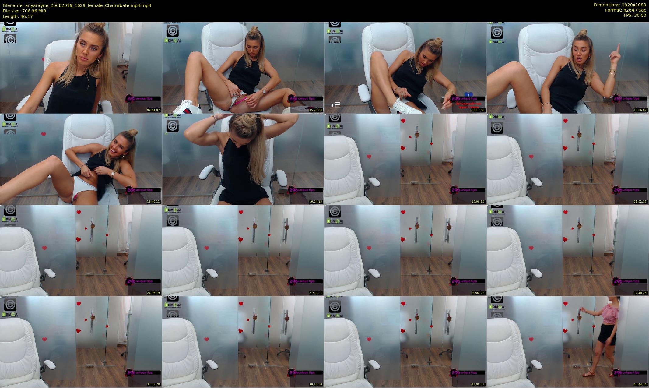 anyarayne — 47 minute Chaturbate female cam show recording, 1080p, Jun 20, 2019
