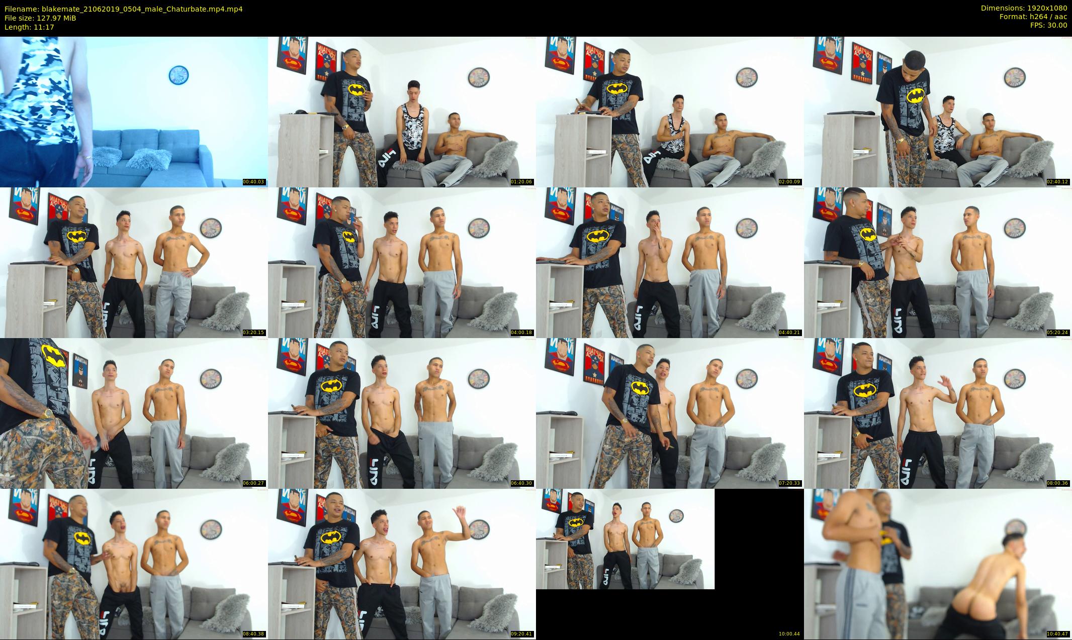 blakemate — 12 minute Chaturbate male cam show recording, 1080p, Jun 21, 2019