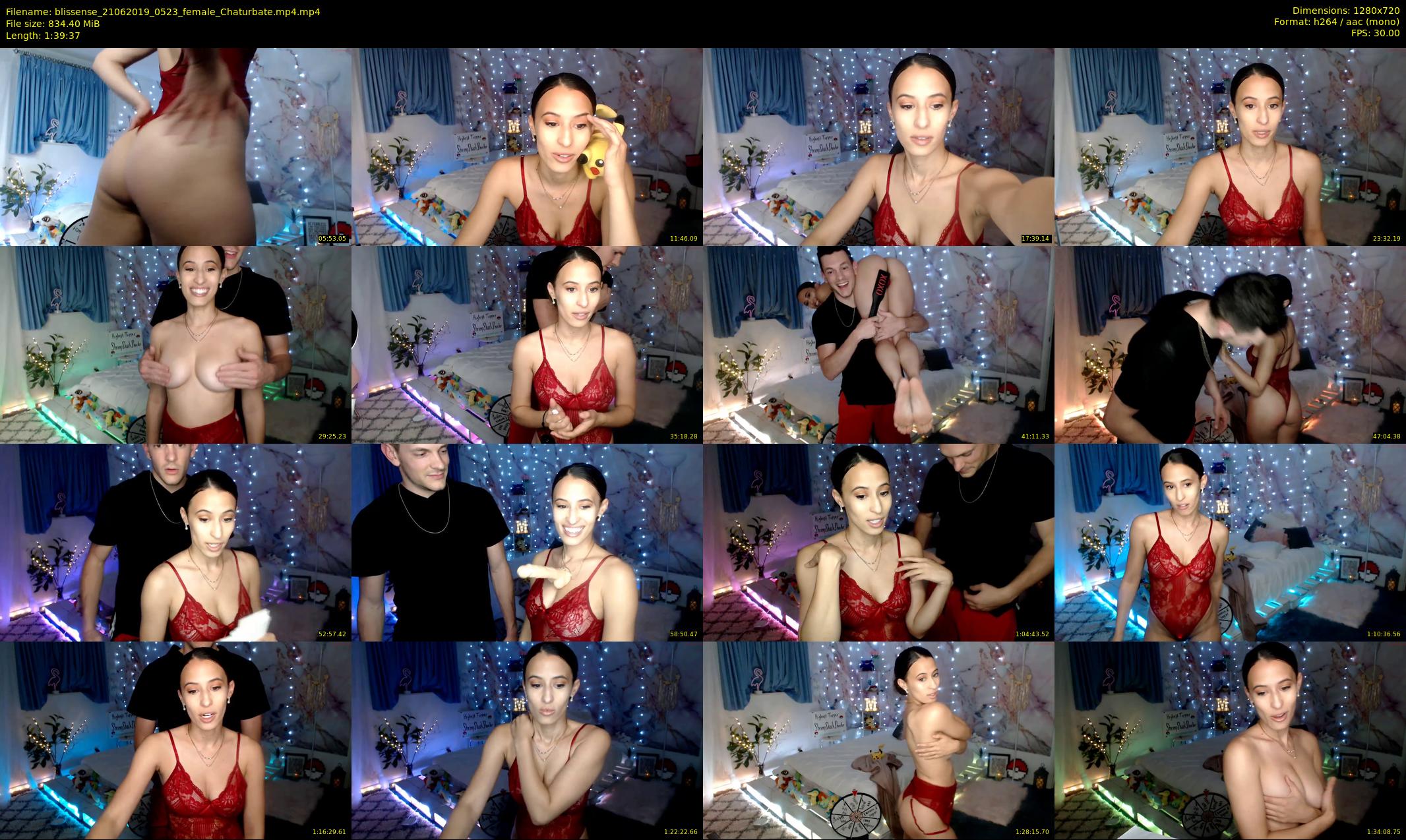 blissense — 100 minute Chaturbate female cam show recording, 720p, Jun 21, 2019