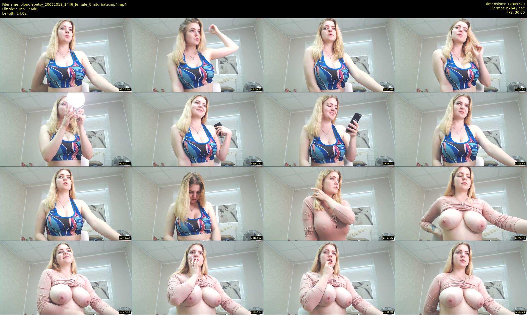blondiebetsy — 25 minute Chaturbate female cam show recording, 720p, Jun 20, 2019