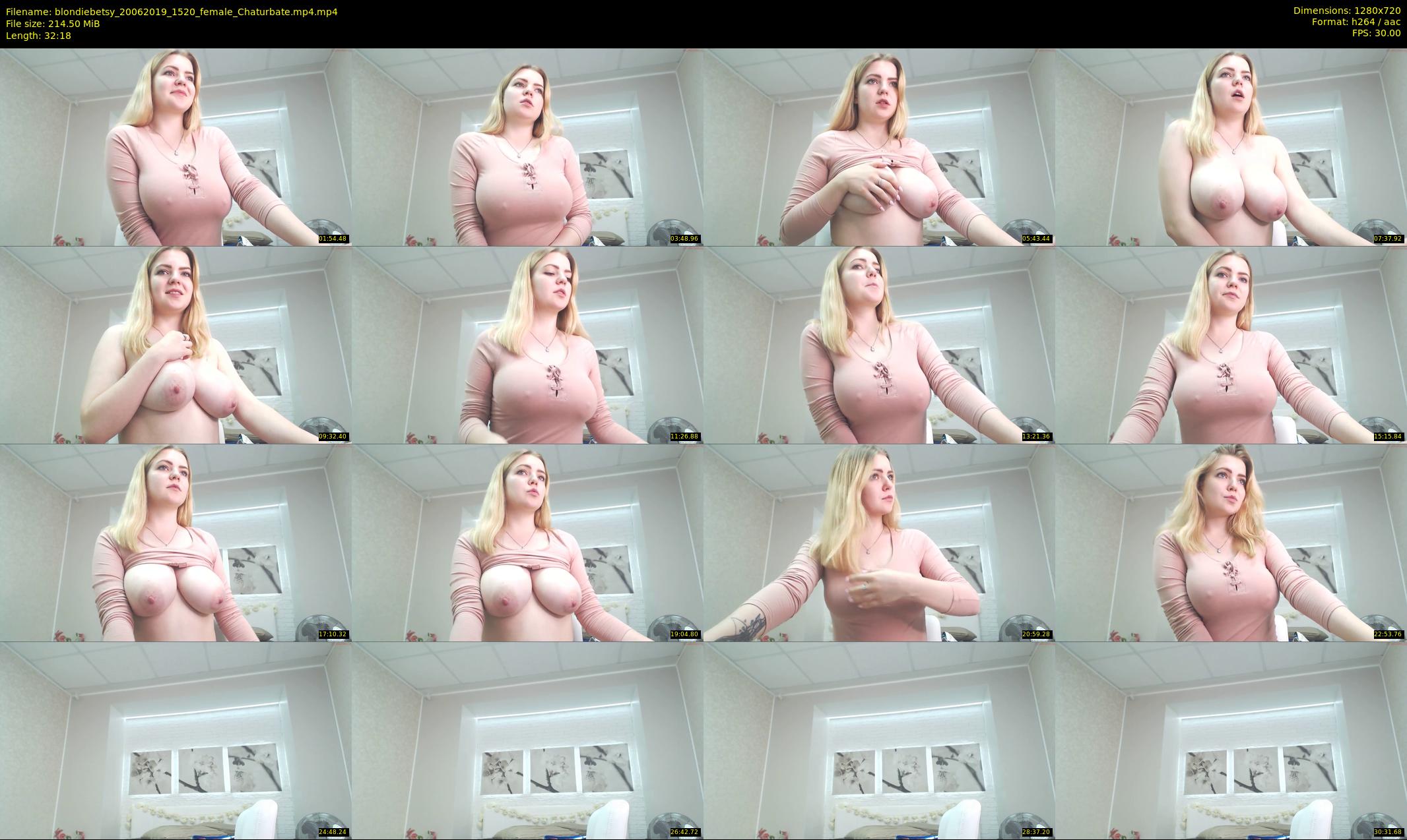 blondiebetsy — 33 minute Chaturbate female cam show recording, 720p, Jun 20, 2019