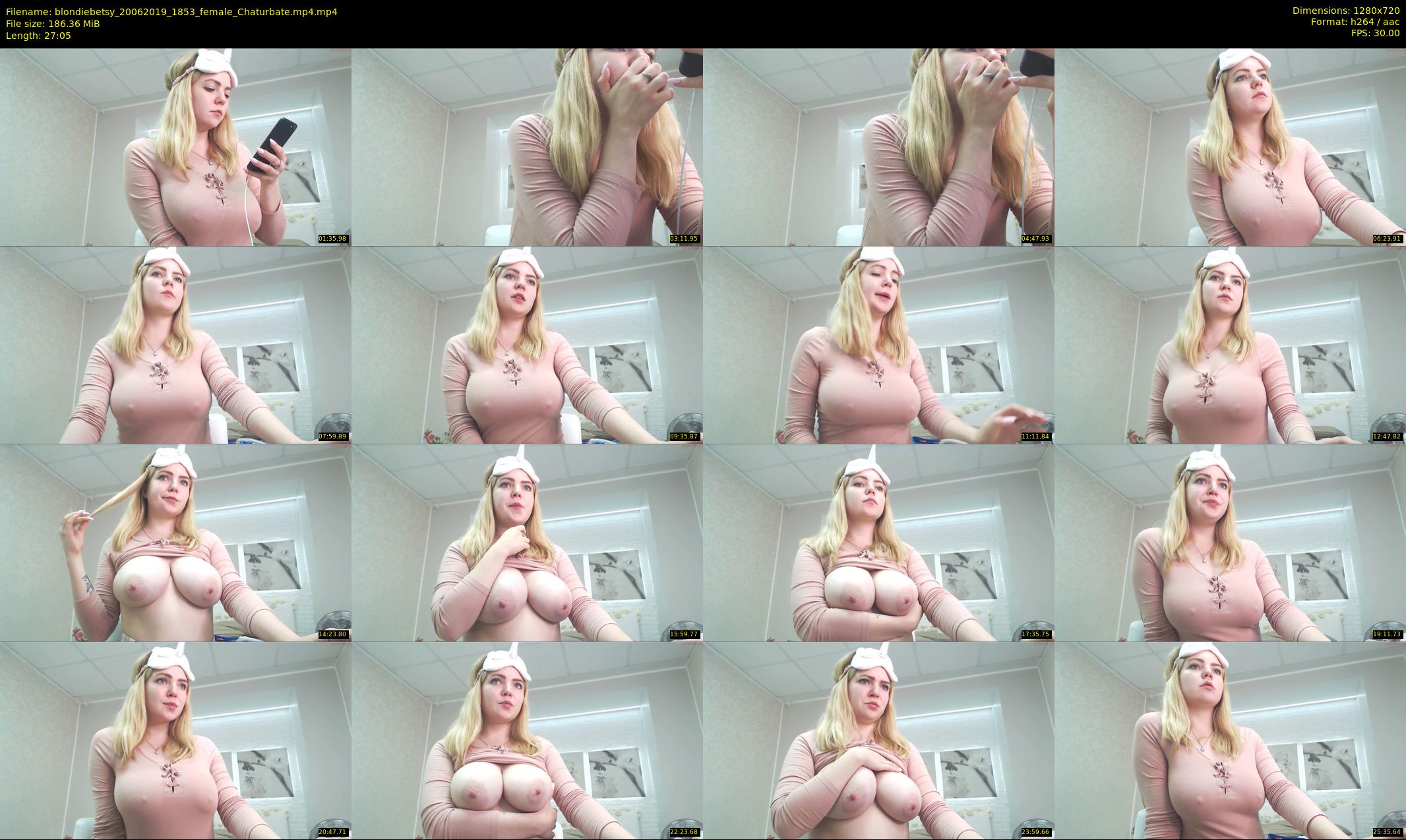 blondiebetsy — 28 minute Chaturbate female cam show recording, 720p, Jun 20, 2019