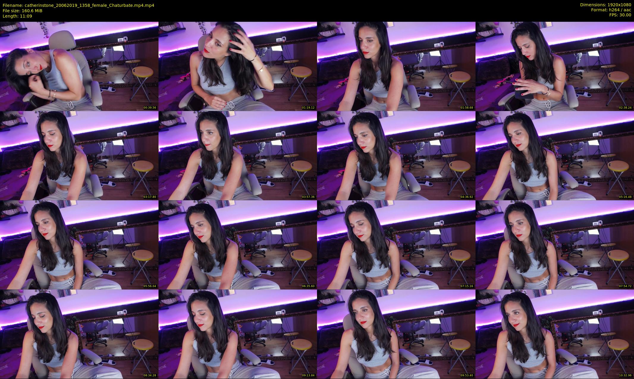catherinstone — 12 minute Chaturbate female cam show recording, 1080p, Jun 20, 2019