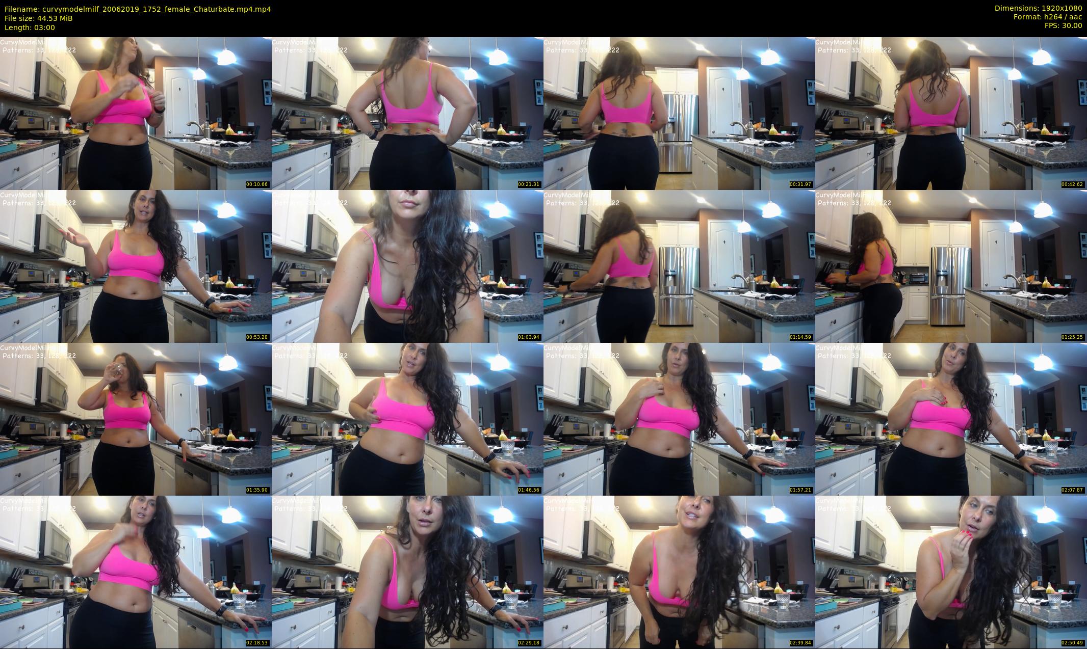 curvymodelmilf — 3 minute Chaturbate female cam show recording, 1080p, Jun 20, 2019