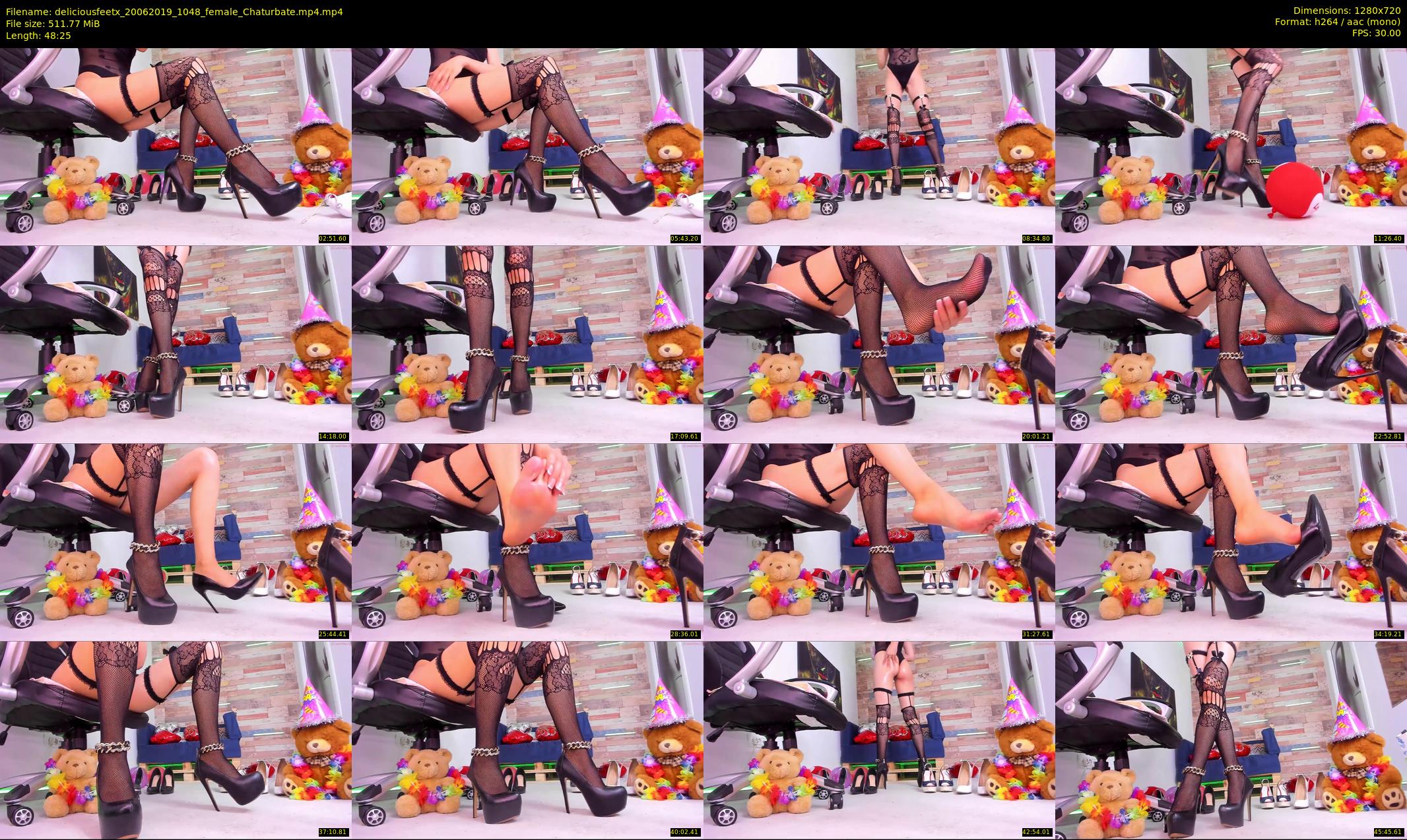 deliciousfeetx — 49 minute Chaturbate female cam show recording, 720p, Jun 20, 2019