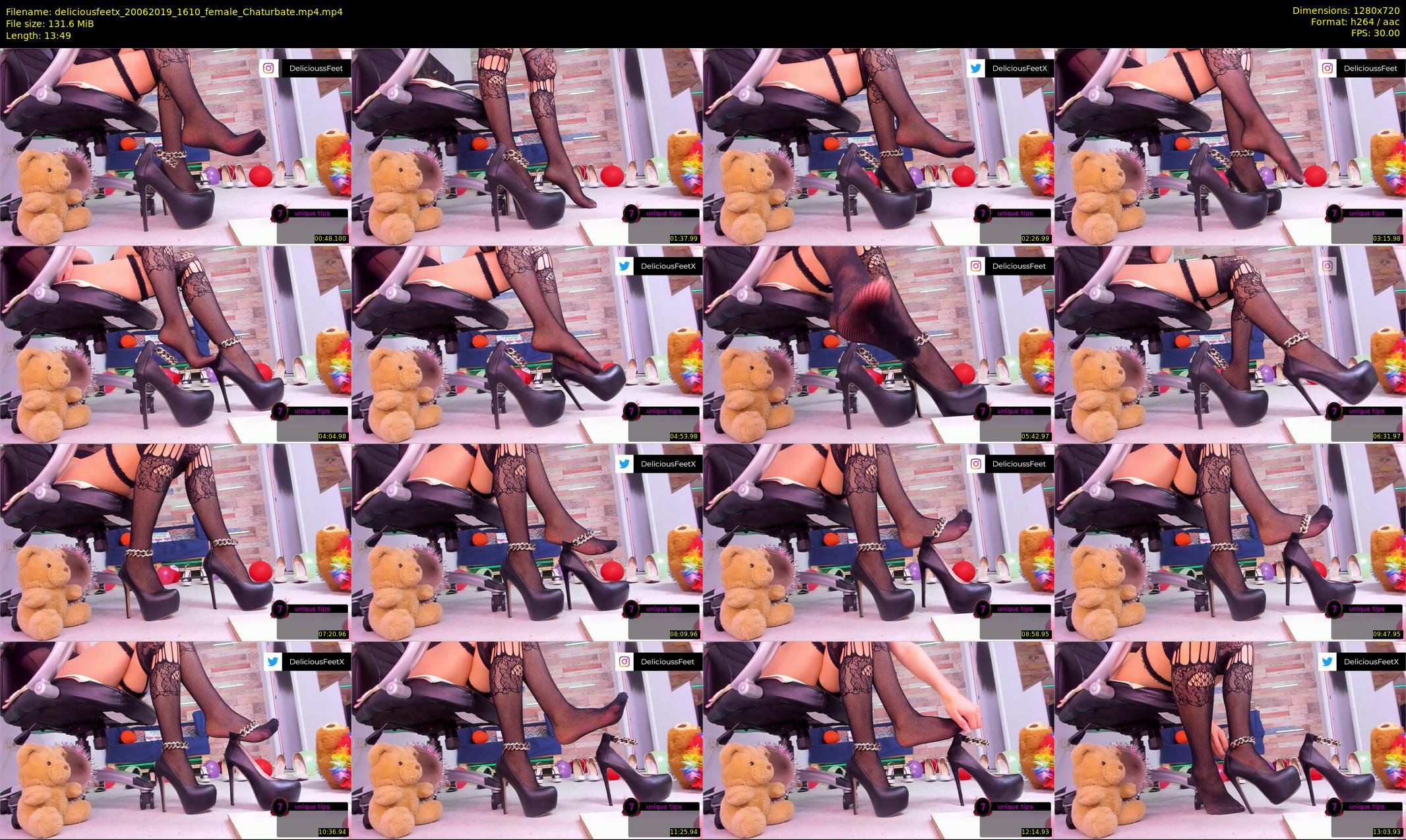 deliciousfeetx — 14 minute Chaturbate female cam show recording, 720p, Jun 20, 2019