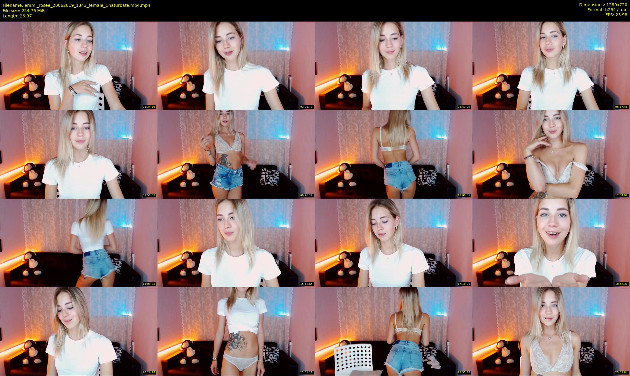 emmi_rosee — 27 minute Chaturbate female cam show recording, 720p, Jun 20, 2019