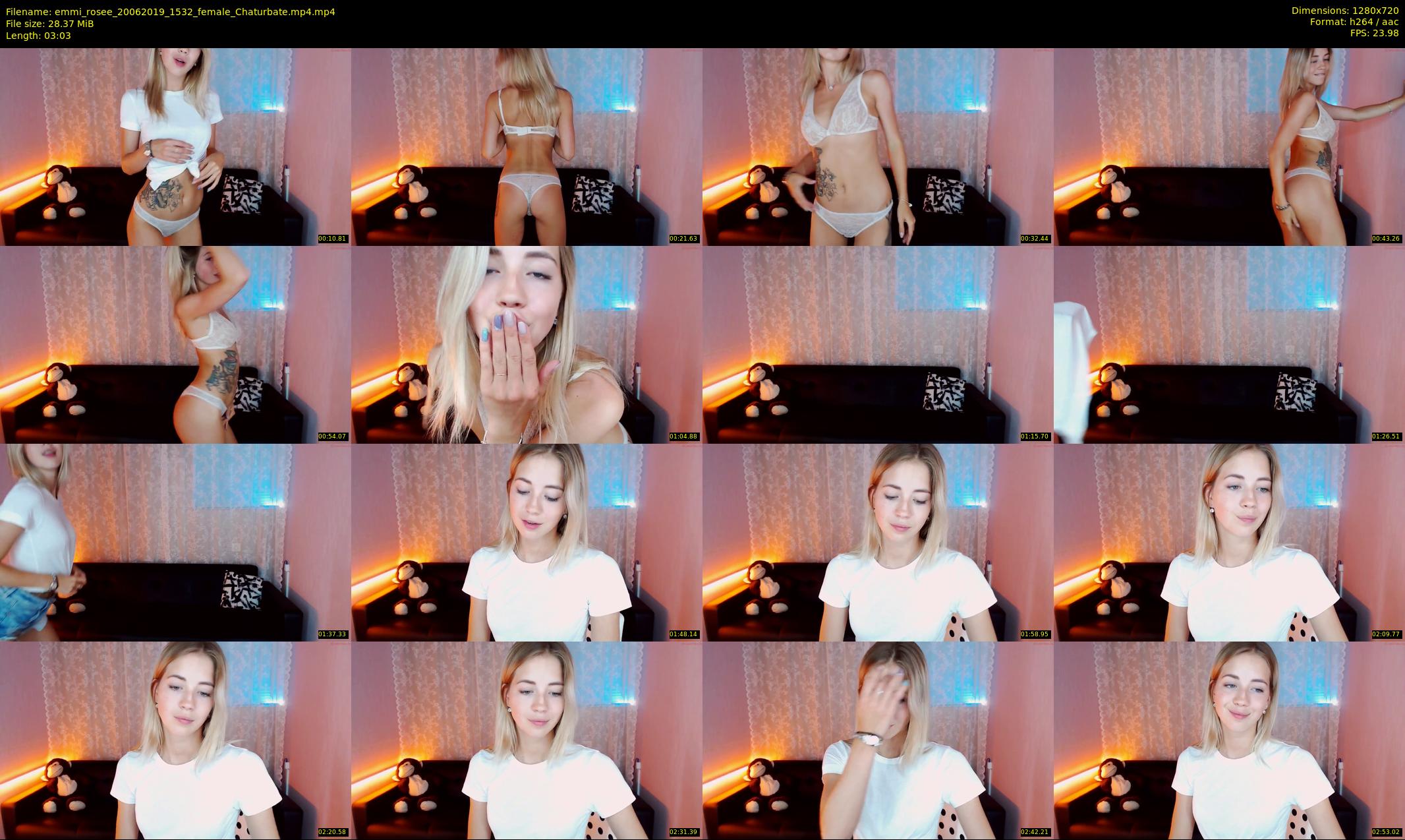 emmi_rosee — 4 minute Chaturbate female cam show recording, 720p, Jun 20, 2019