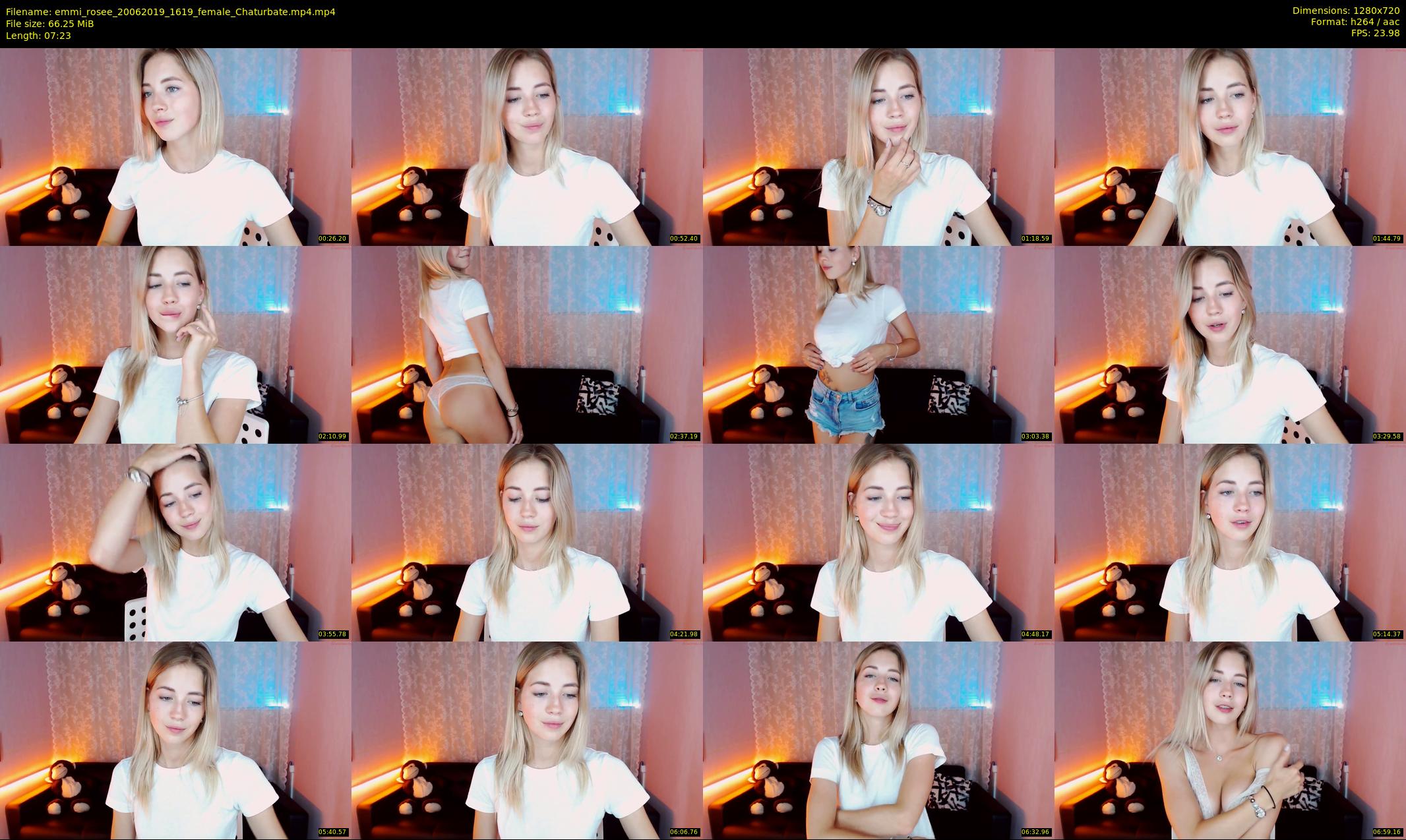 emmi_rosee — 8 minute Chaturbate female cam show recording, 720p, Jun 20, 2019