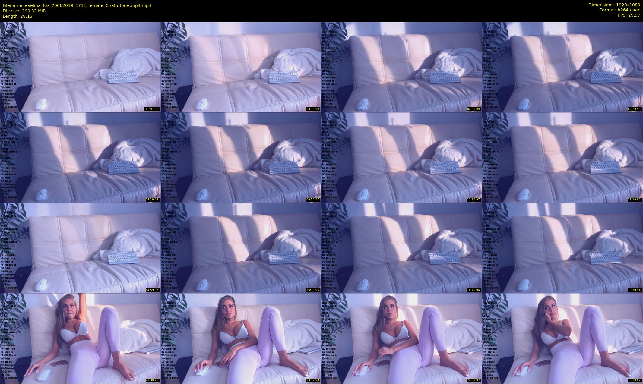 evelina_fox — 29 minute Chaturbate female cam show recording, 1080p, Jun 20, 2019