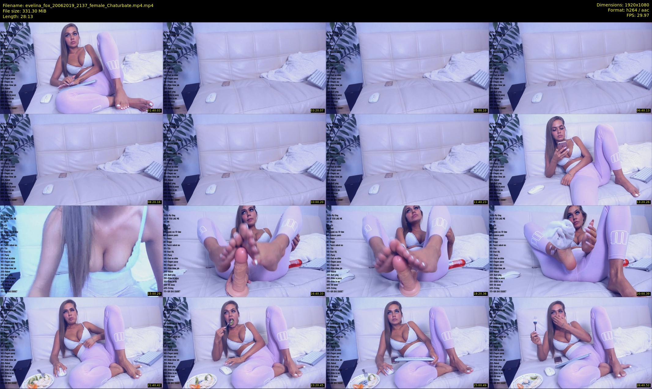 evelina_fox — 29 minute Chaturbate female cam show recording, 1080p, Jun 20, 2019