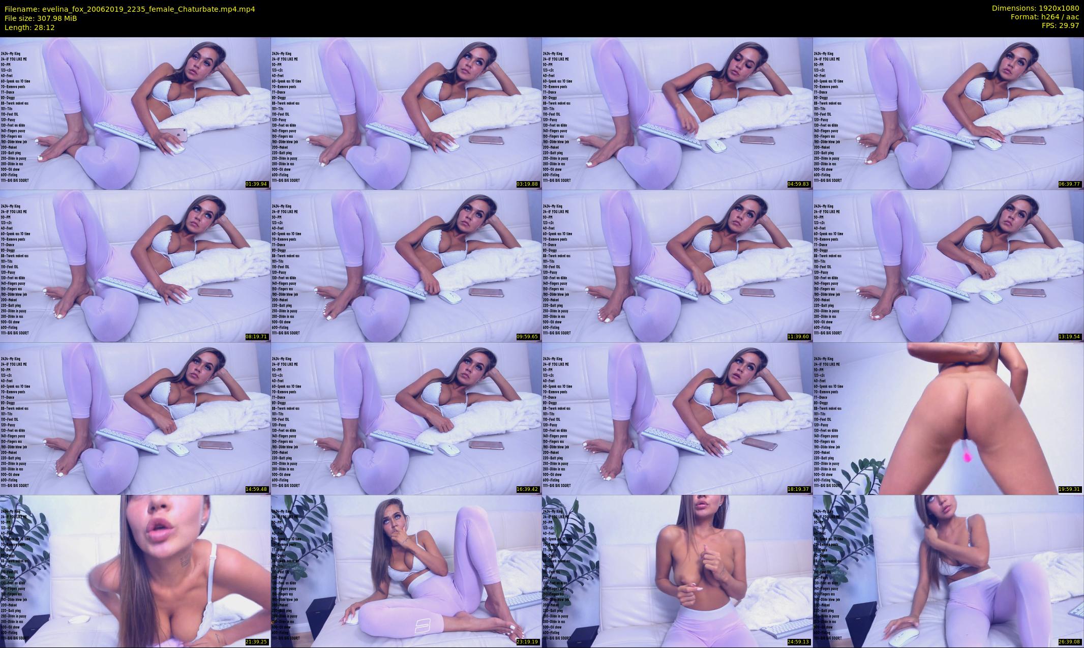 evelina_fox — 29 minute Chaturbate female cam show recording, 1080p, Jun 20, 2019