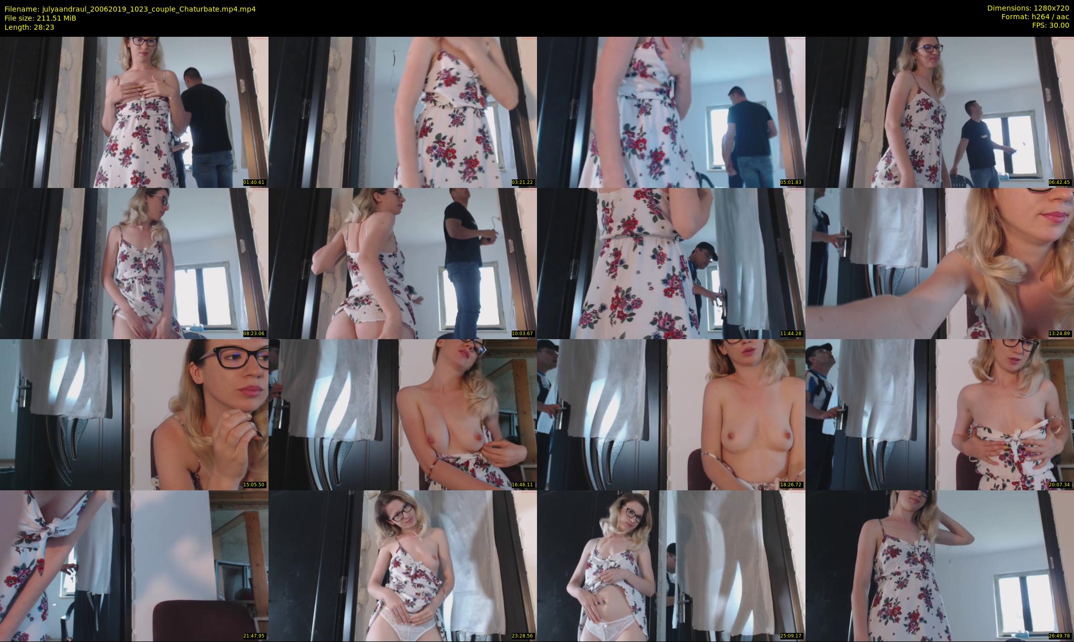 julyaandraul — 29 minute Chaturbate couple cam show recording, 720p, Jun 20, 2019