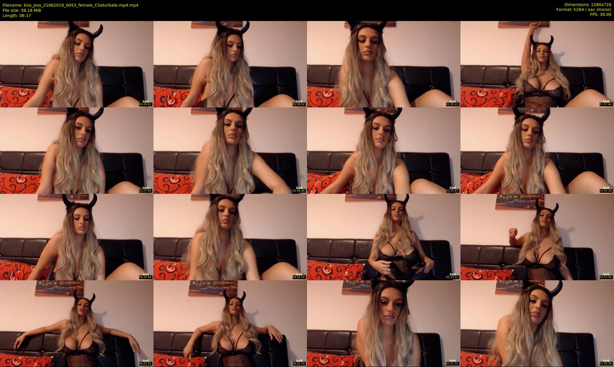 kiss_jess — 9 minute Chaturbate female cam show recording, 720p, Jun 21, 2019