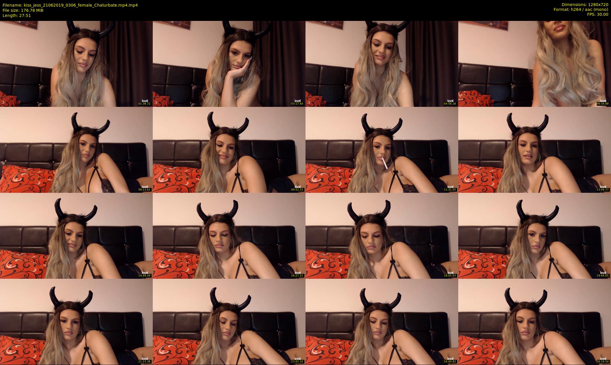 kiss_jess — 28 minute Chaturbate female cam show recording, 720p, Jun 21, 2019