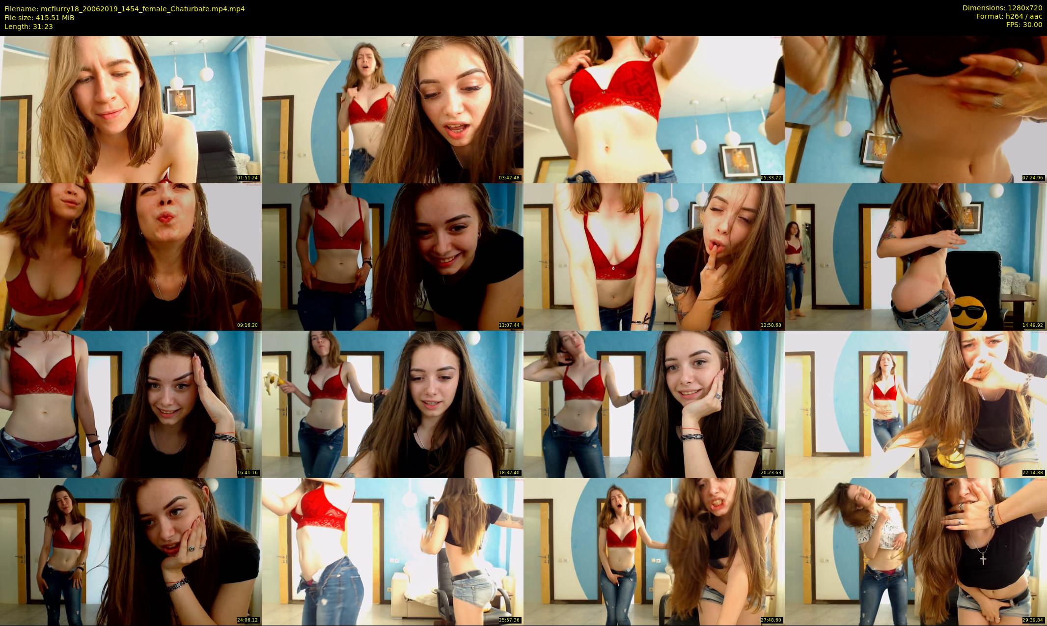 mcflurry18 — 32 minute Chaturbate female cam show recording, 720p, Jun 20, 2019