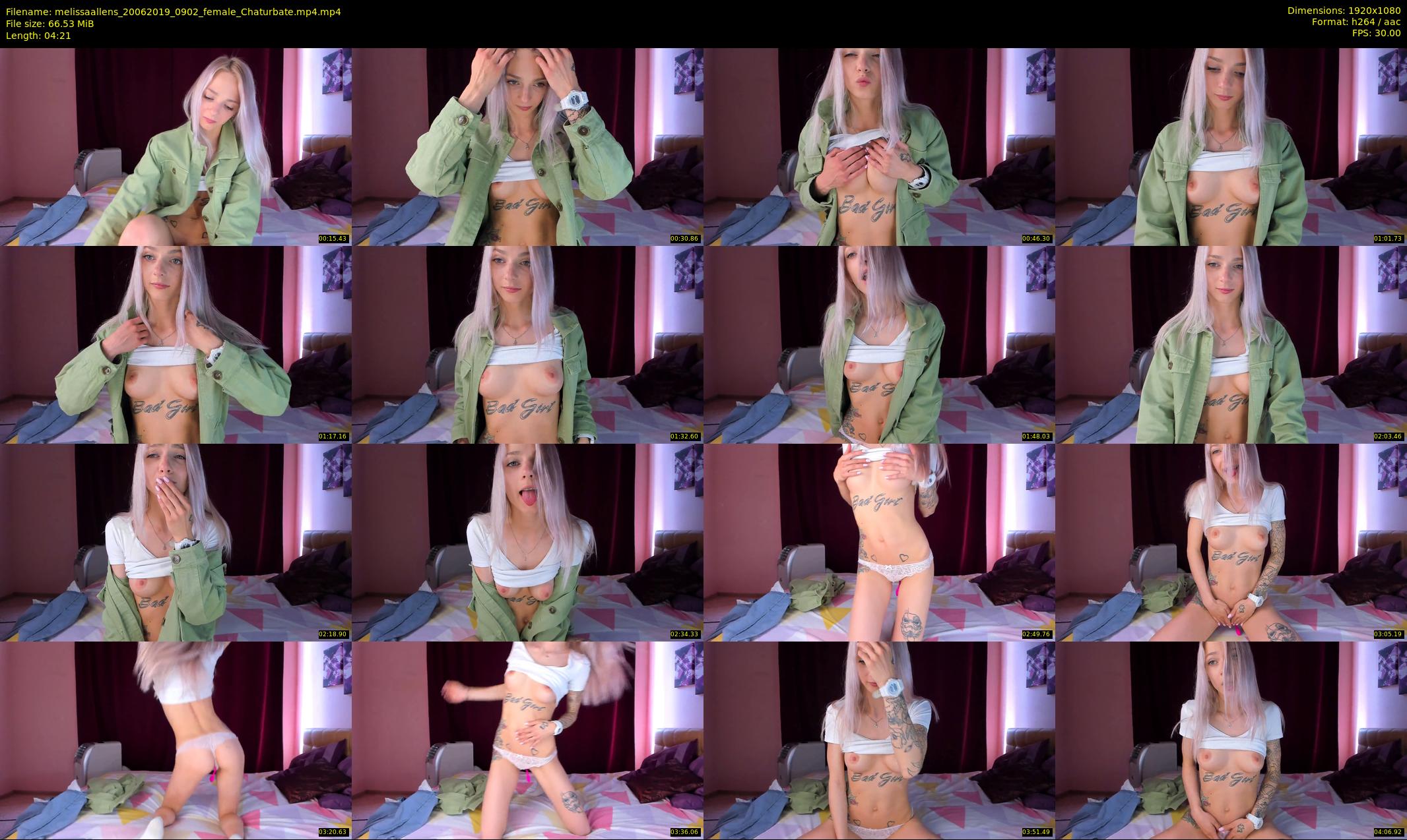 melissaallens — 5 minute Chaturbate female cam show recording, 1080p, Jun 20, 2019