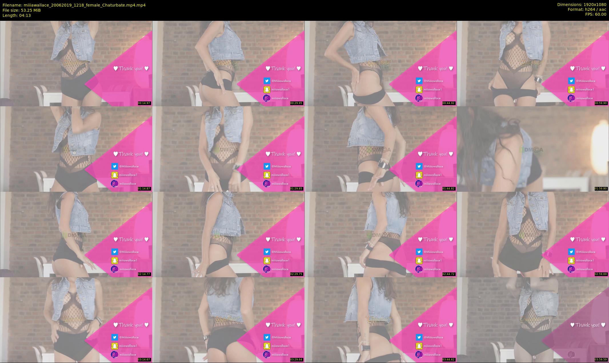 miiiawallace — 5 minute Chaturbate female cam show recording, 1080p, Jun 20, 2019