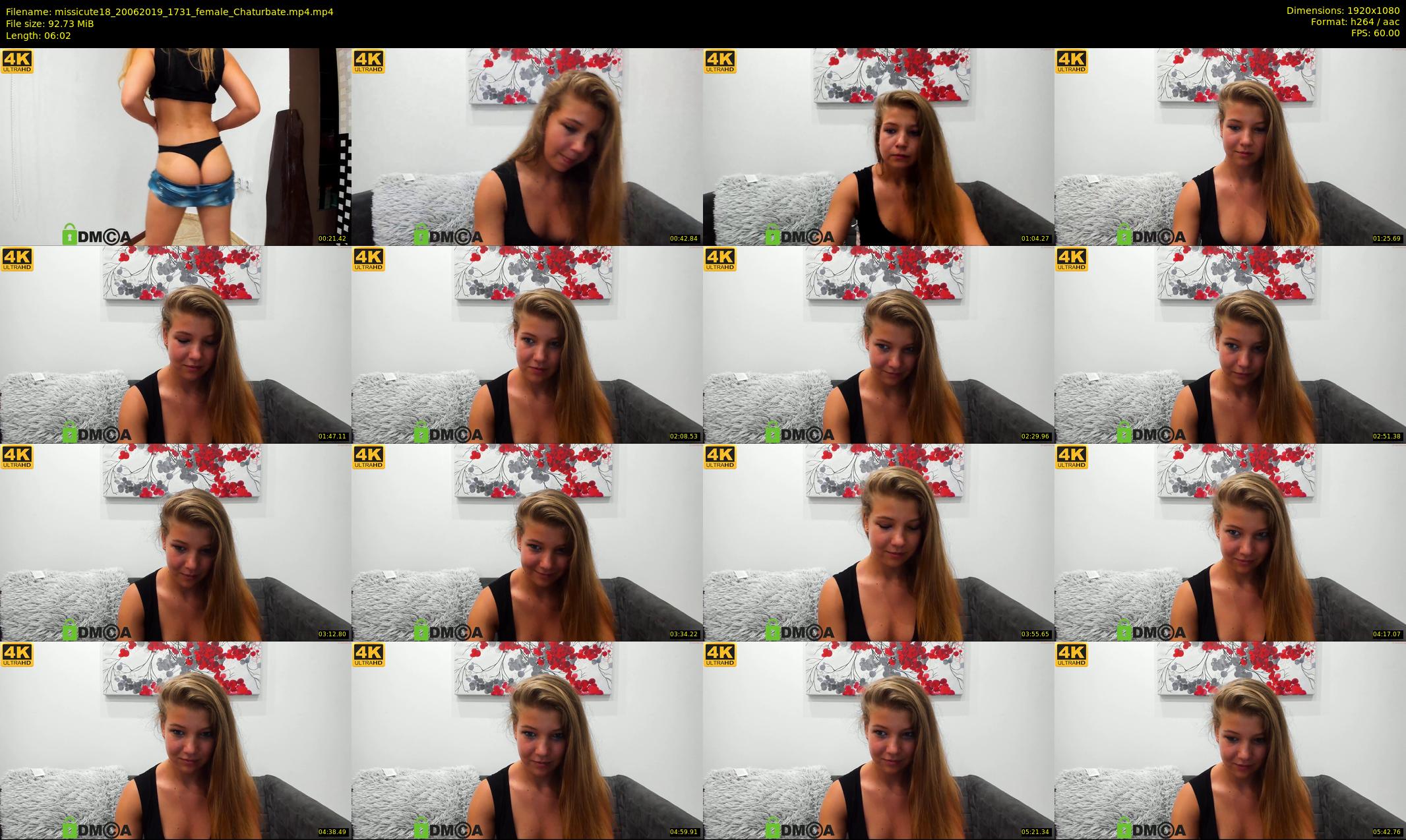 missicute18 — 7 minute Chaturbate female cam show recording, 1080p, Jun 20, 2019