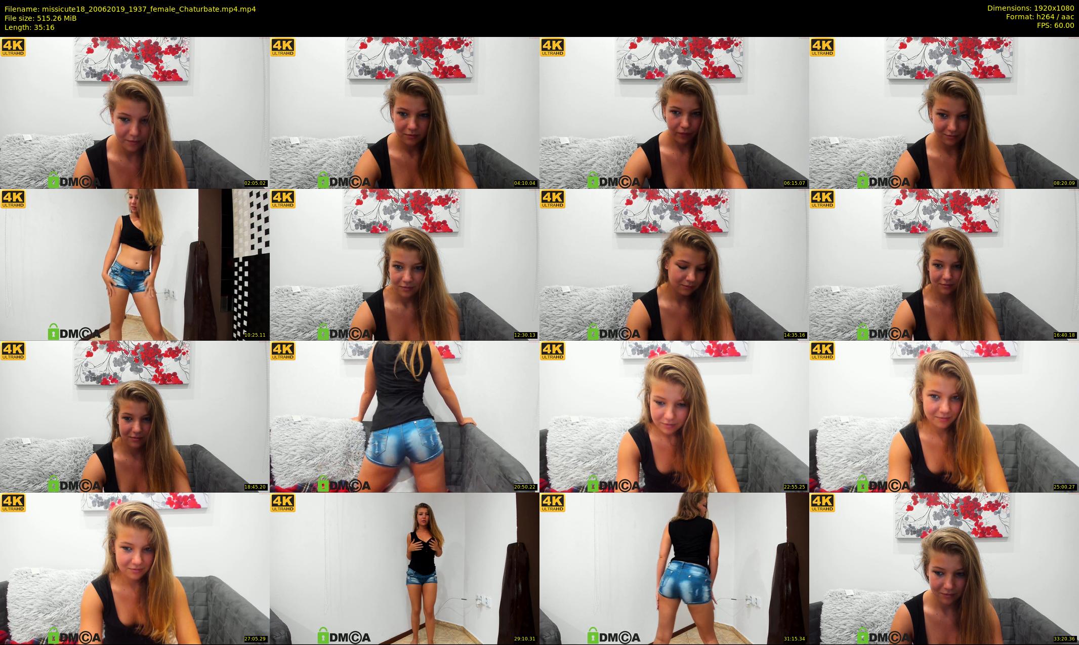 missicute18 — 36 minute Chaturbate female cam show recording, 1080p, Jun 20, 2019