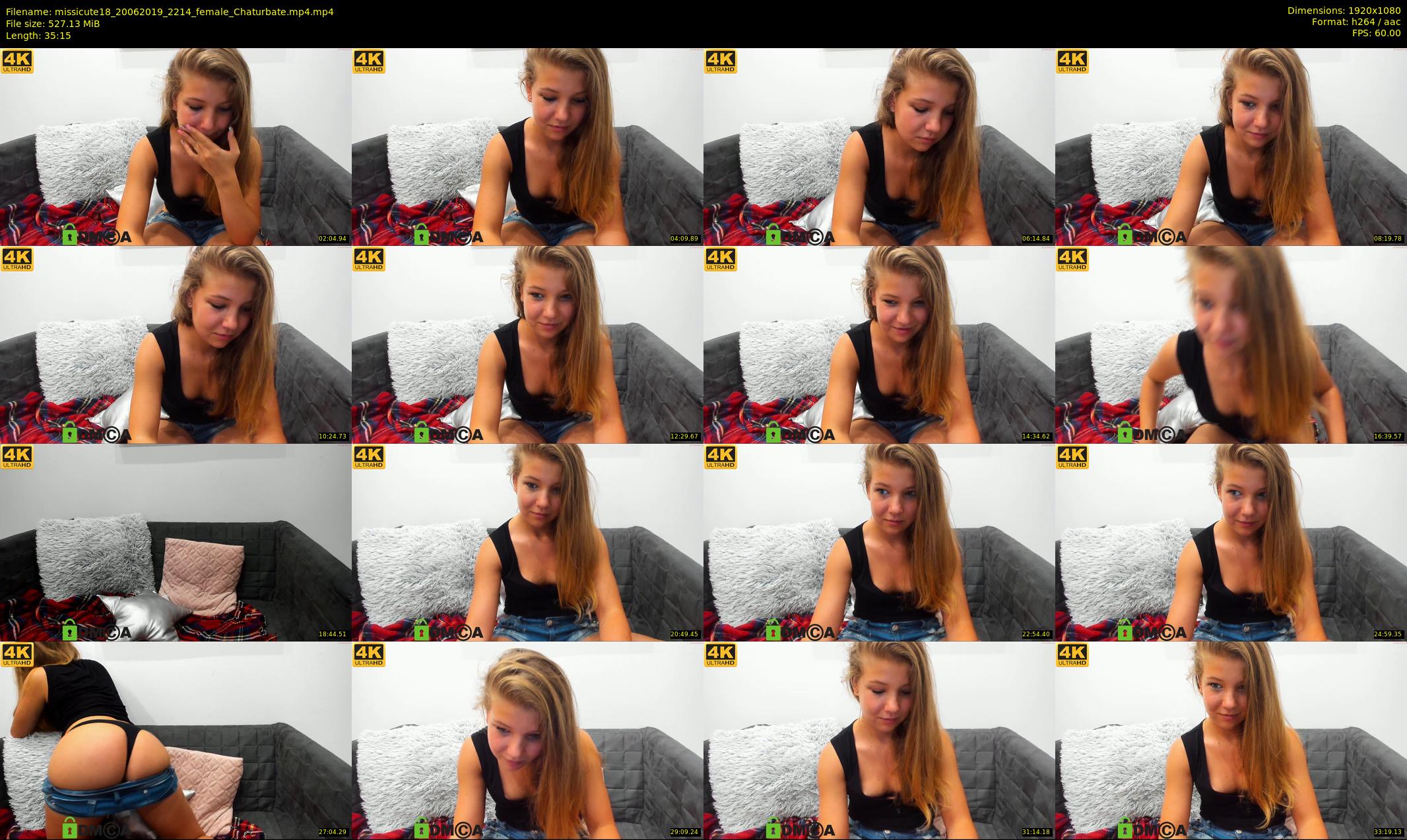 missicute18 — 36 minute Chaturbate female cam show recording, 1080p, Jun 20, 2019
