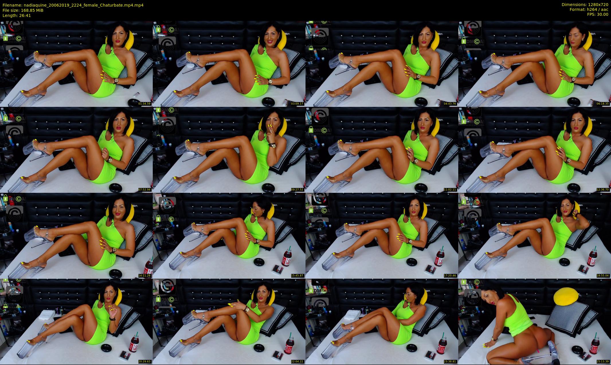 nadiaquine — 27 minute Chaturbate female cam show recording, 720p, Jun 20, 2019