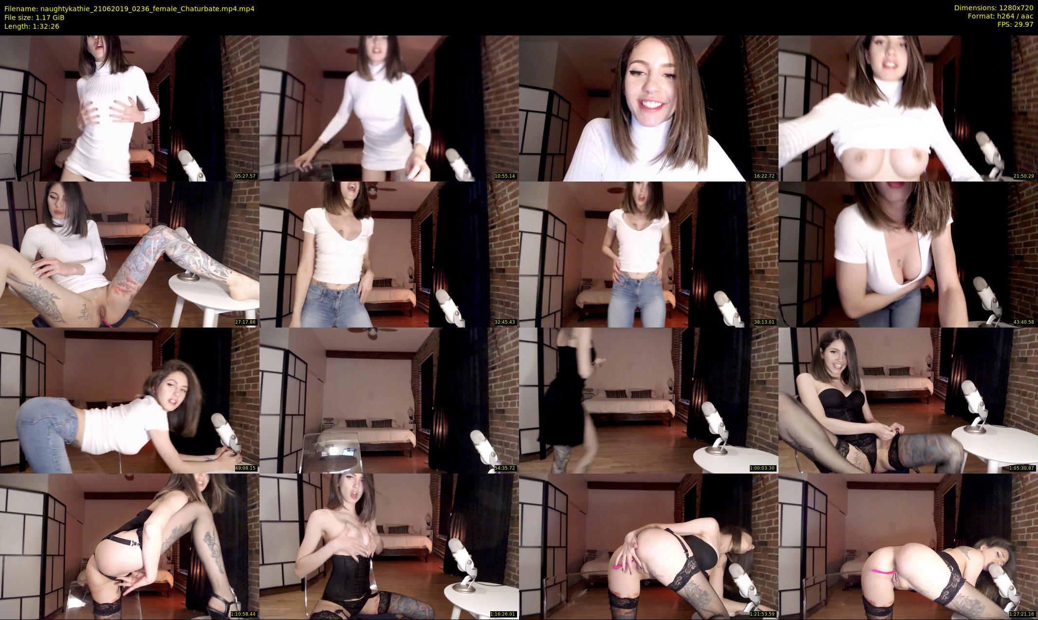 naughtykathie — 93 minute Chaturbate female cam show recording, 720p, Jun 21, 2019