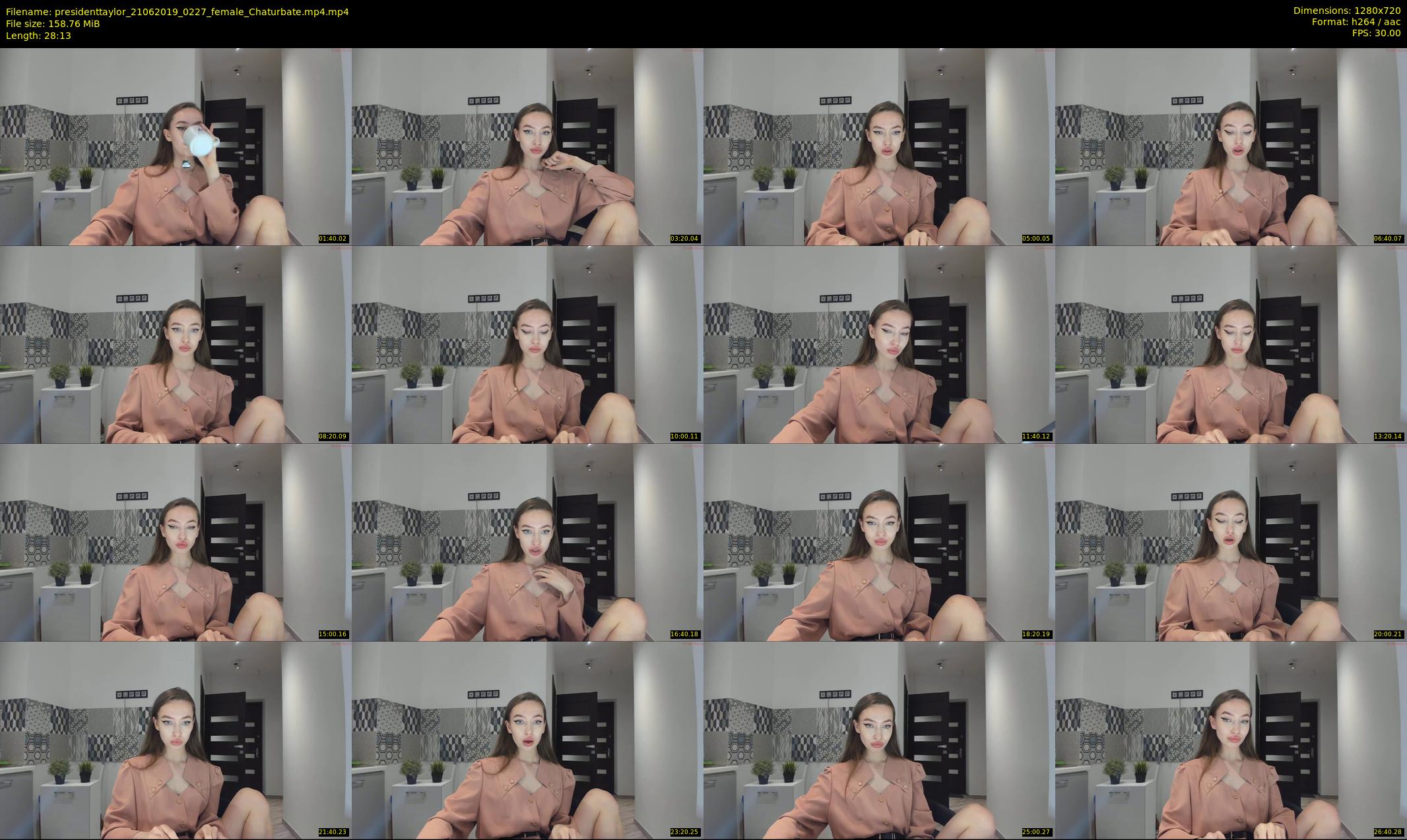 presidenttaylor — 29 minute Chaturbate female cam show recording, 720p, Jun 21, 2019