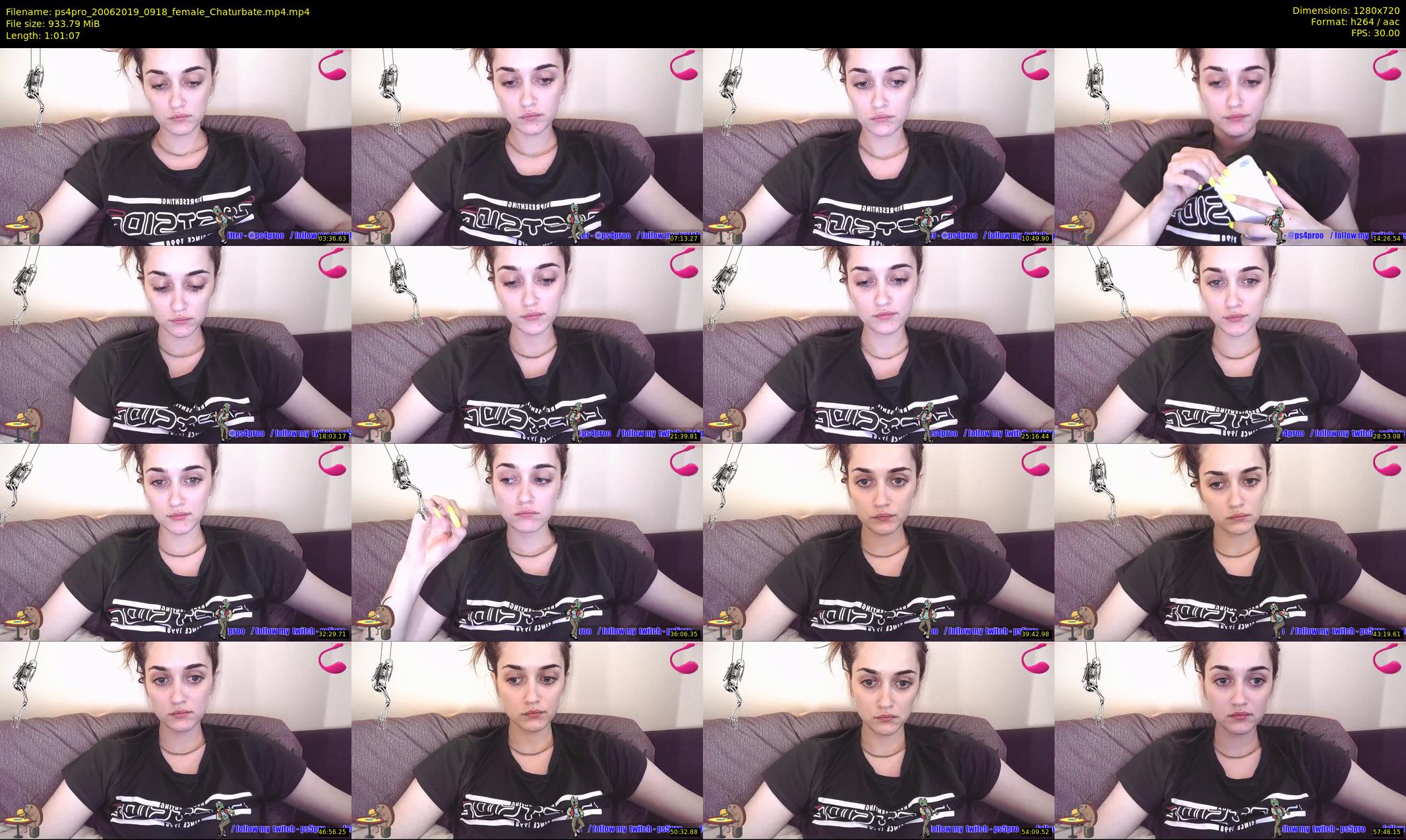 ps4pro — 62 minute Chaturbate female cam show recording, 720p, Jun 20, 2019
