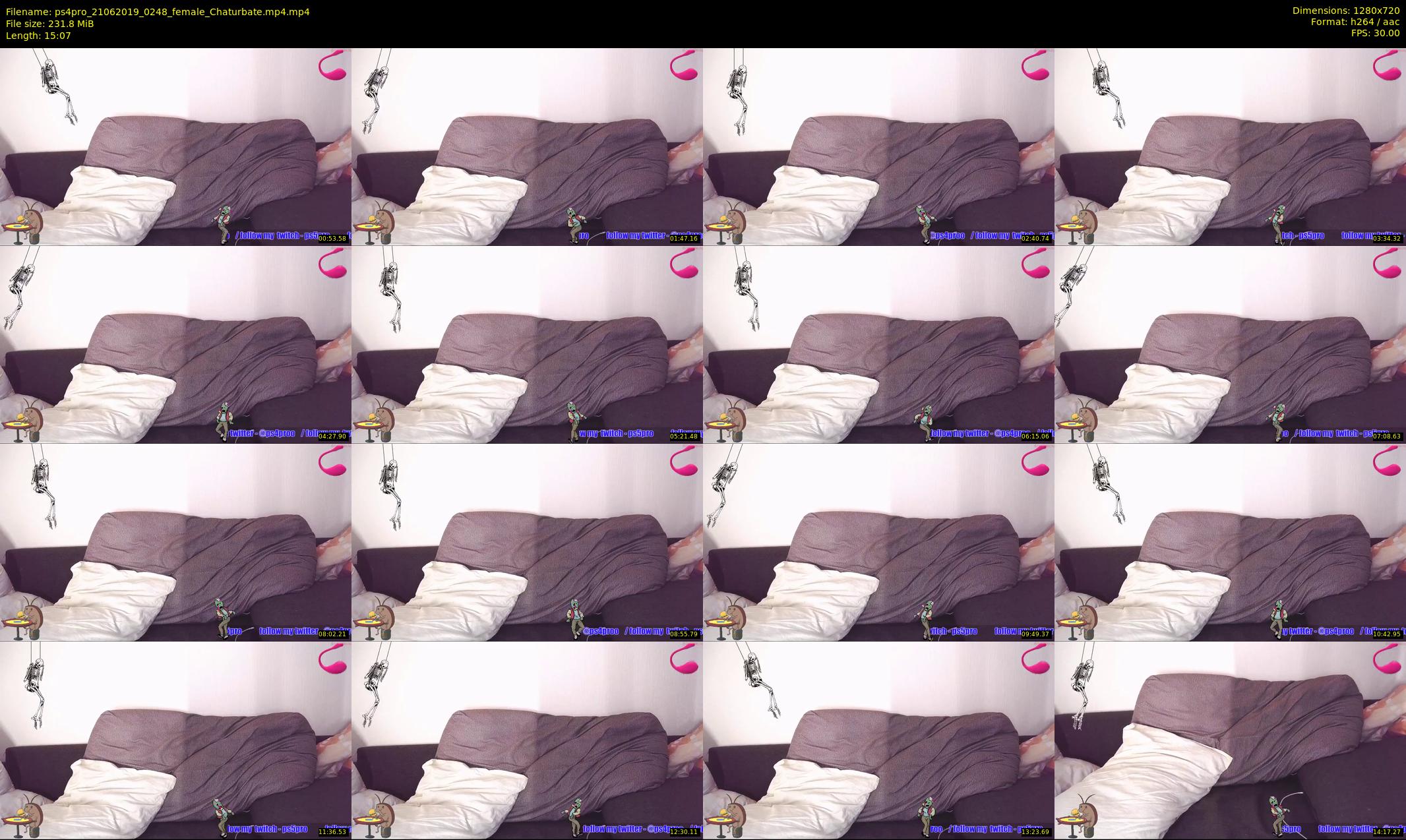 ps4pro — 16 minute Chaturbate female cam show recording, 720p, Jun 21, 2019