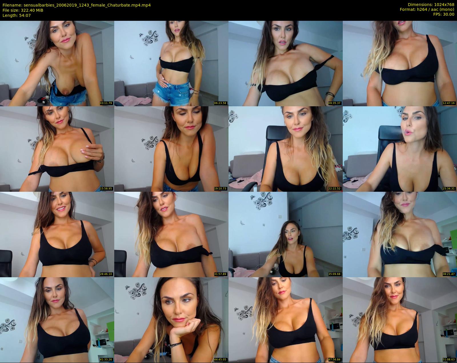 sensualbarbies — 55 minute Chaturbate female cam show recording, 720p, Jun 20, 2019