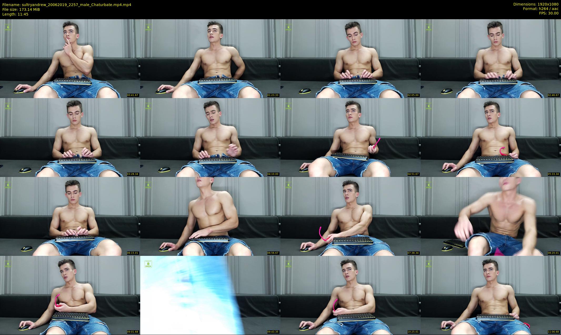 sultryandrew — 12 minute Chaturbate male cam show recording, 1080p, Jun 20, 2019