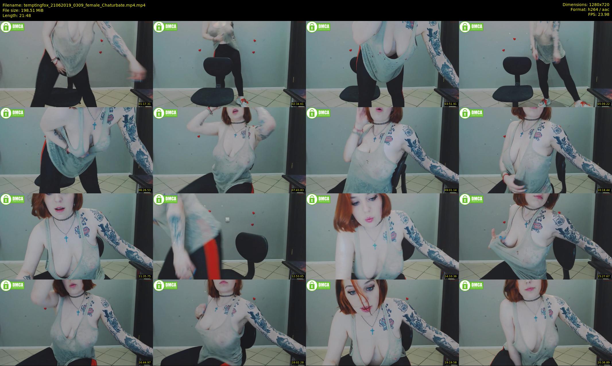 temptingfox — 22 minute Chaturbate female cam show recording, 720p, Jun 21, 2019