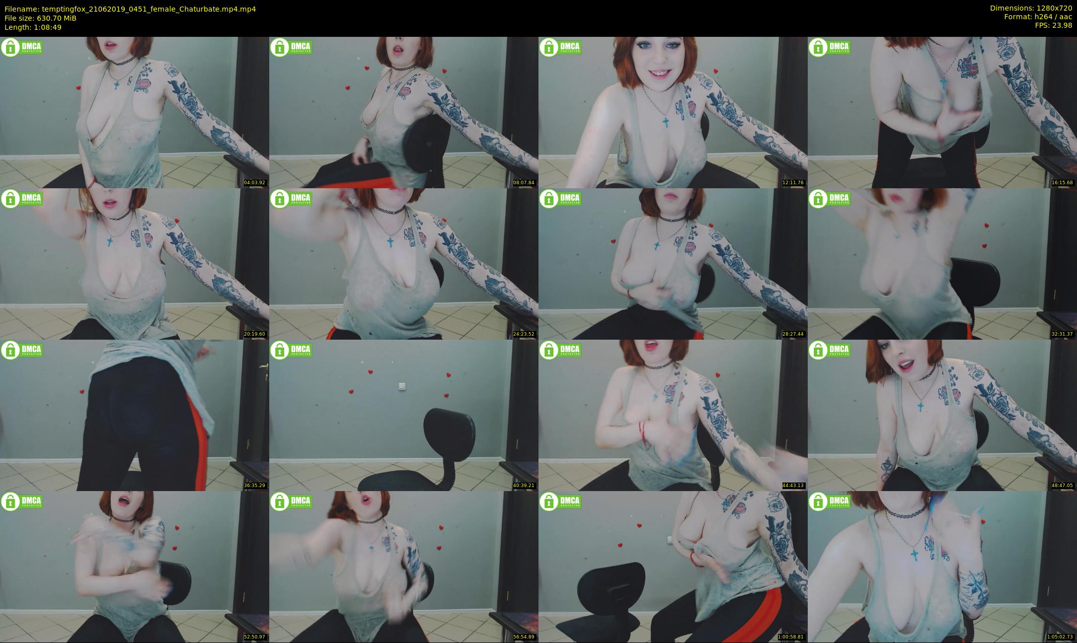 temptingfox — 69 minute Chaturbate female cam show recording, 720p, Jun 21, 2019