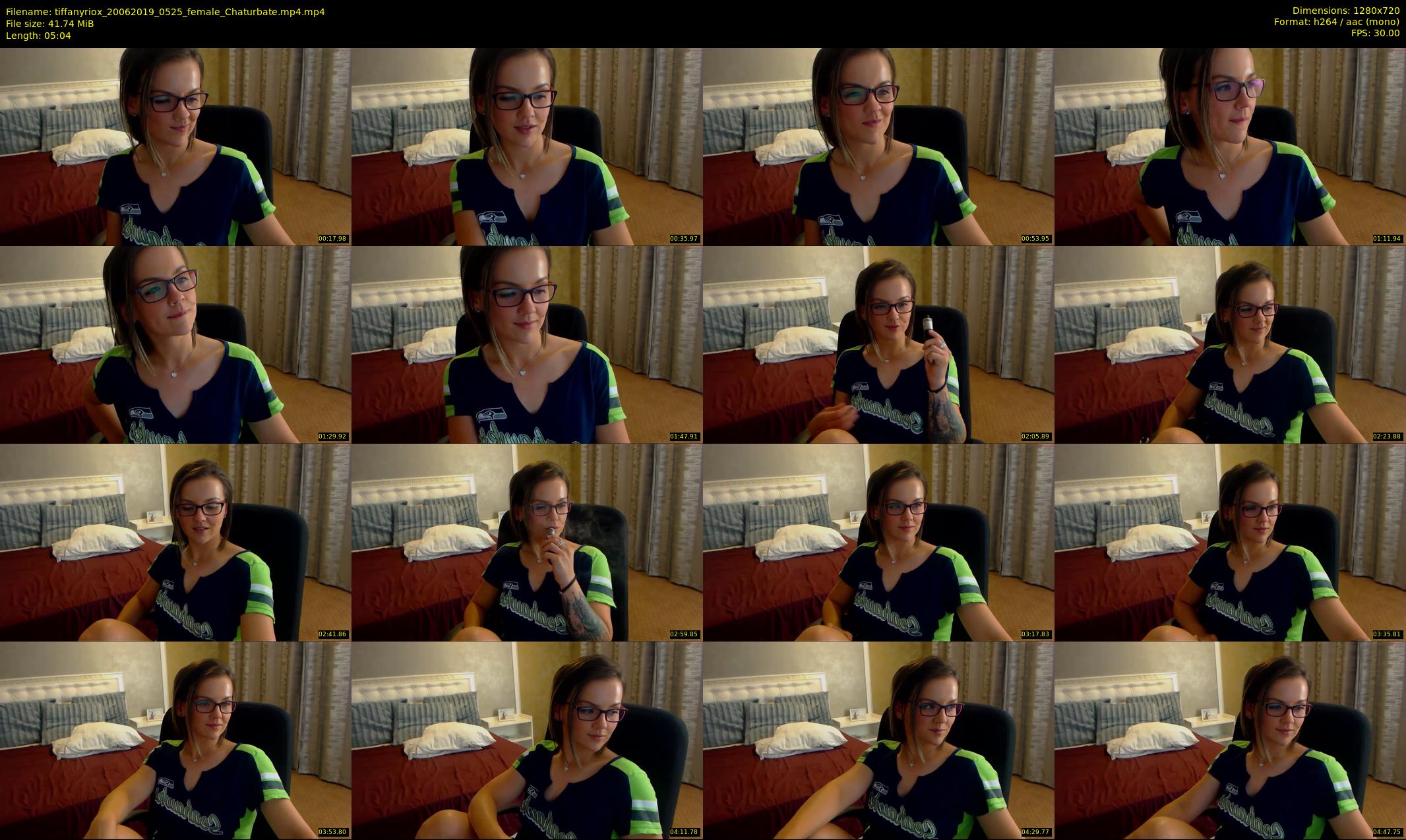 tiffanyriox — 6 minute Chaturbate female cam show recording, 720p, Jun 20, 2019