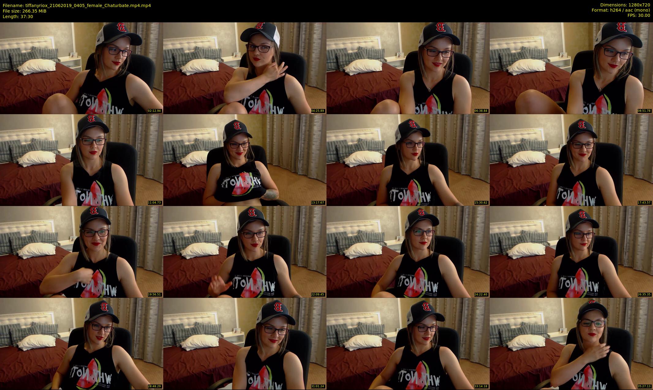 tiffanyriox — 38 minute Chaturbate female cam show recording, 720p, Jun 21, 2019