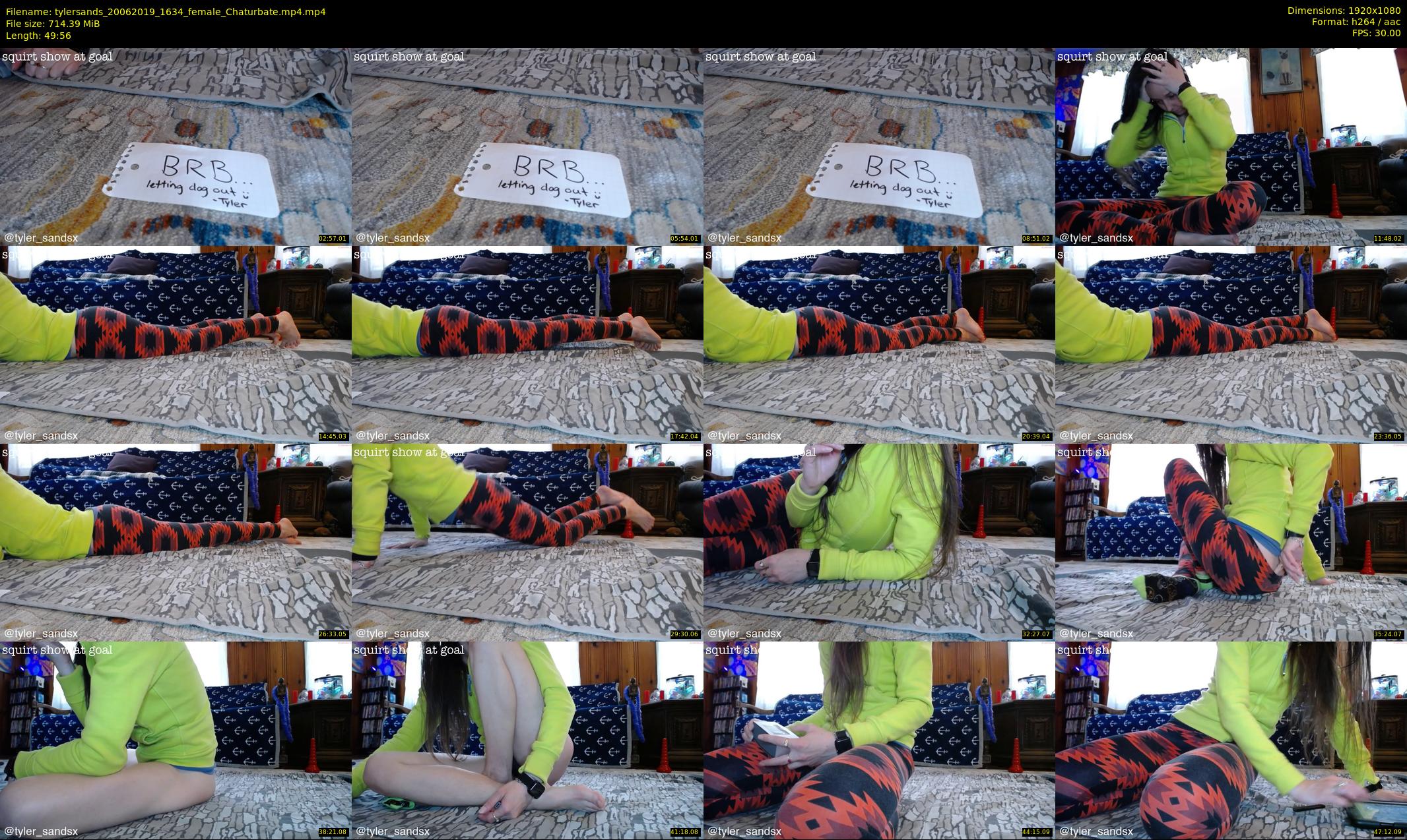 tylersands — 50 minute Chaturbate female cam show recording, 1080p, Jun 20, 2019