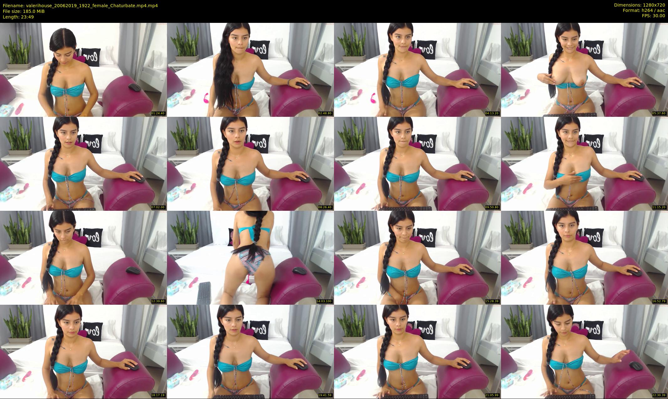 valerihouse — 24 minute Chaturbate female cam show recording, 720p, Jun 20, 2019