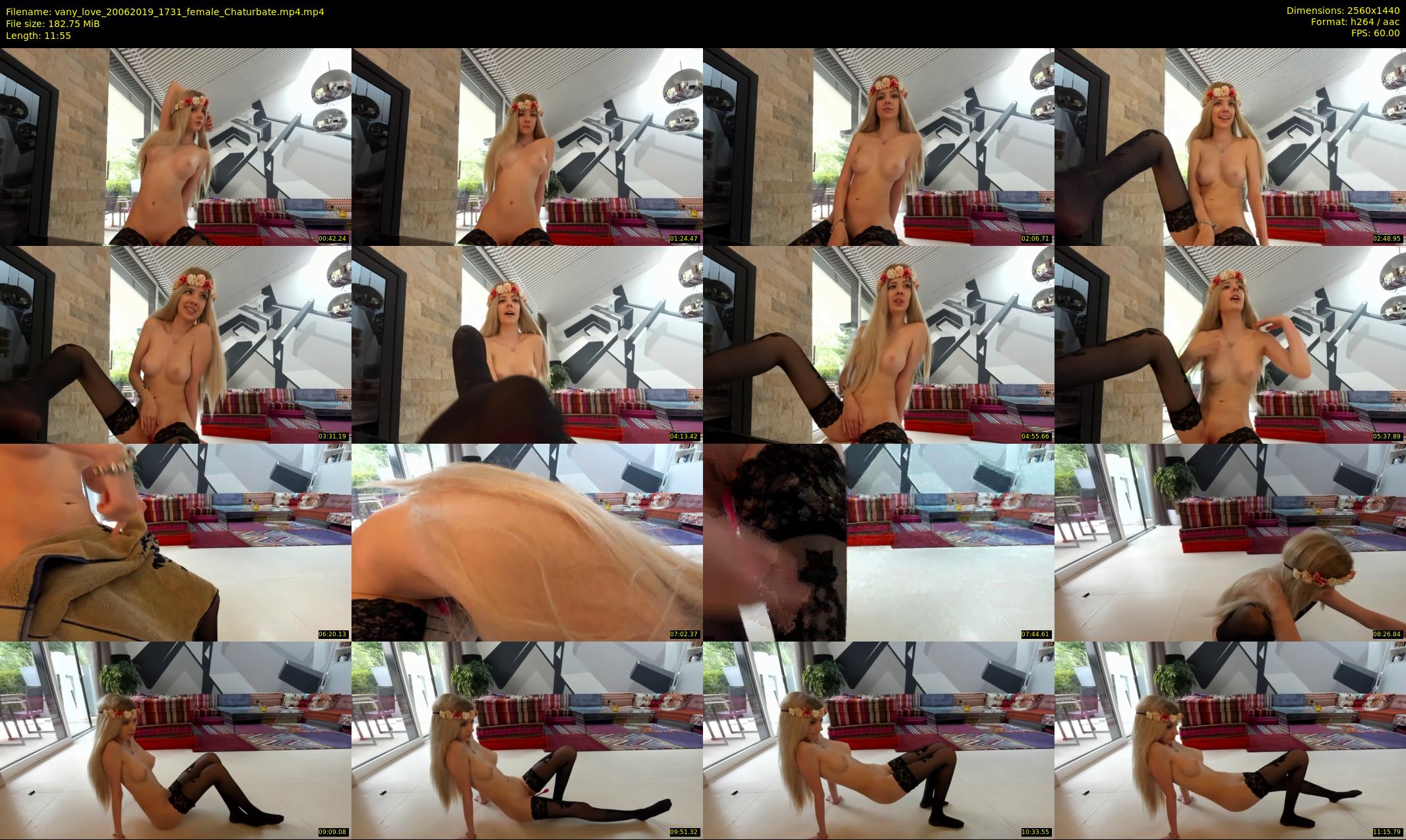 vany_love — 12 minute Chaturbate female cam show recording, 1080p, Jun 20, 2019