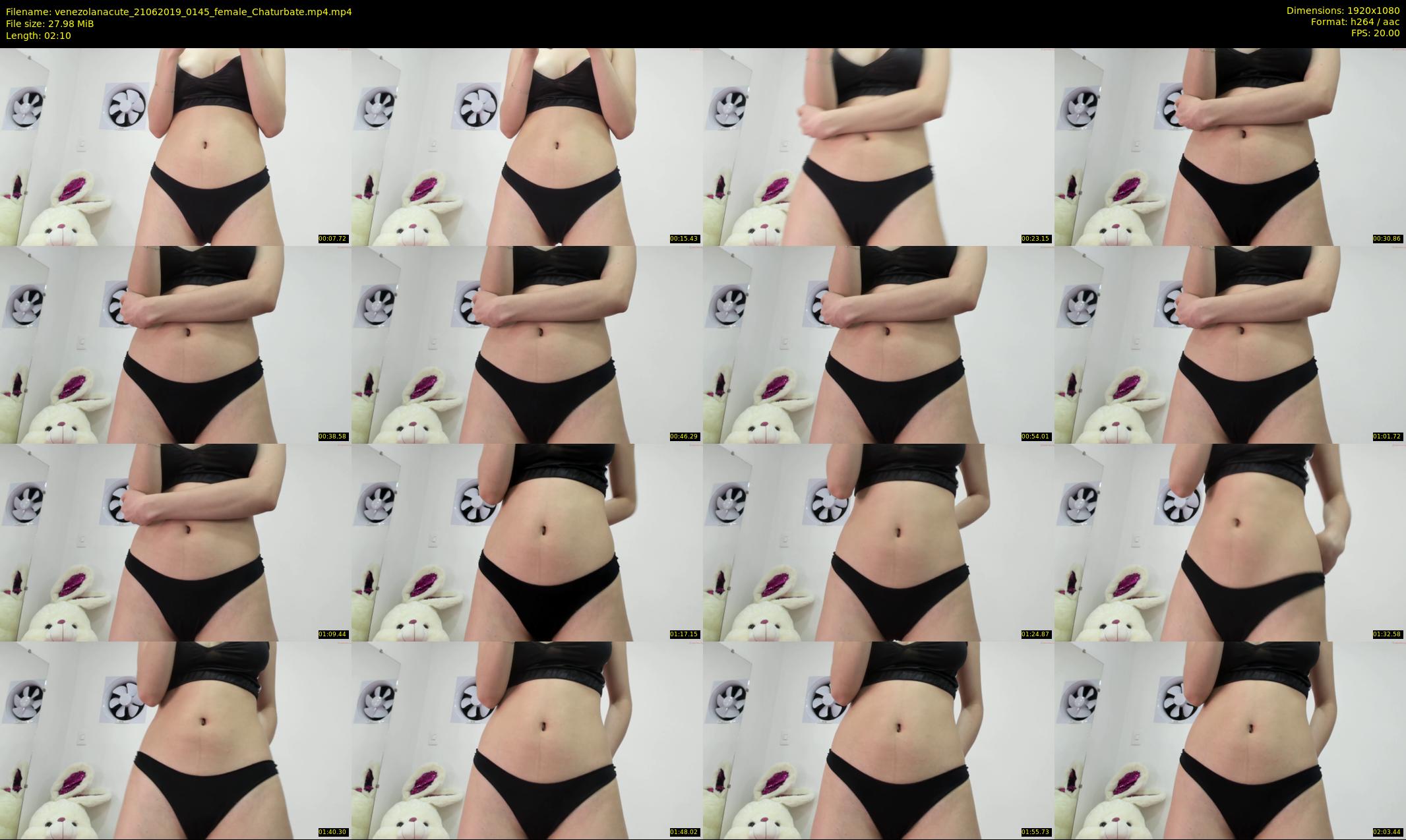 venezolanacute — 3 minute Chaturbate female cam show recording, 1080p, Jun 21, 2019