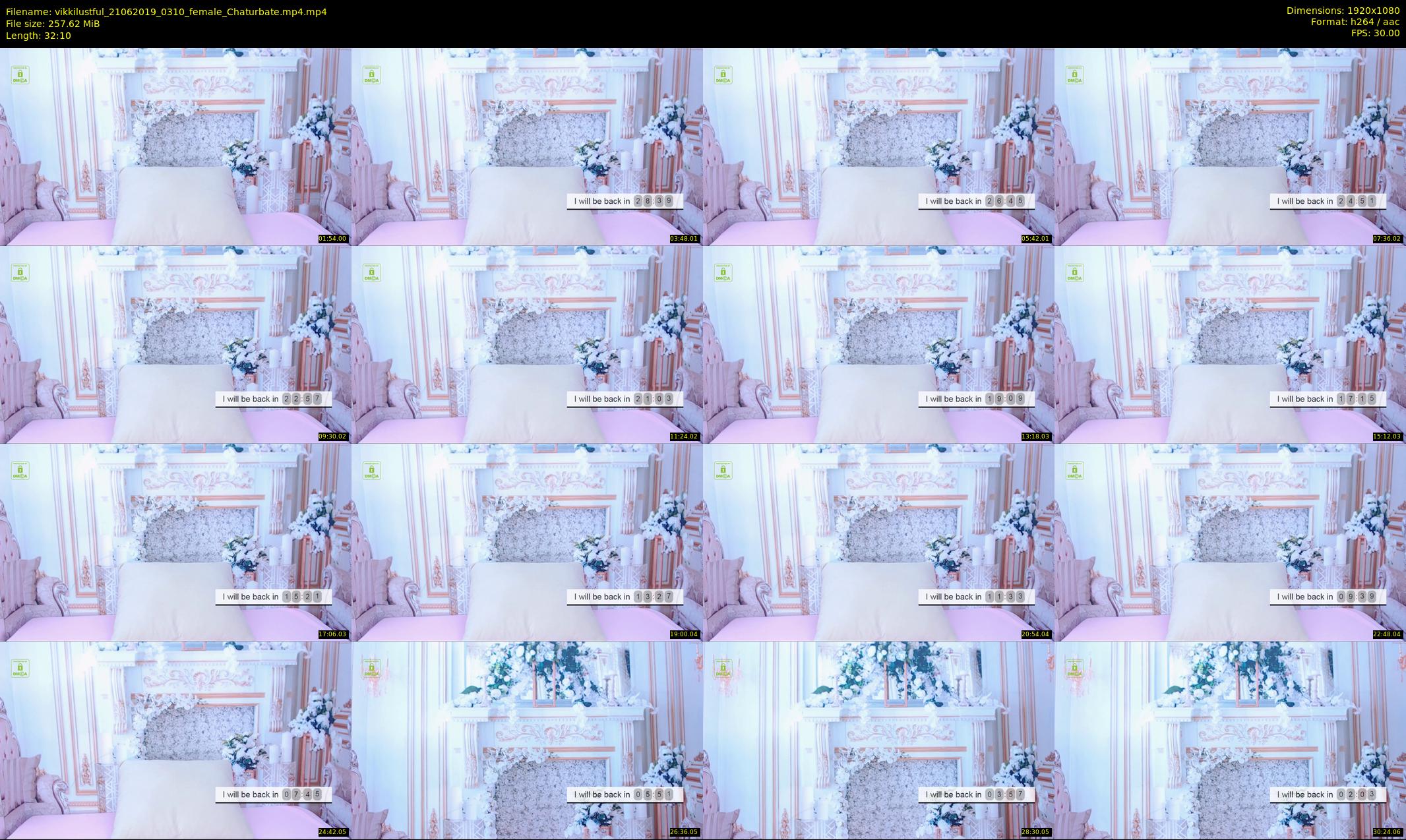 vikkilustful — 33 minute Chaturbate female cam show recording, 1080p, Jun 21, 2019
