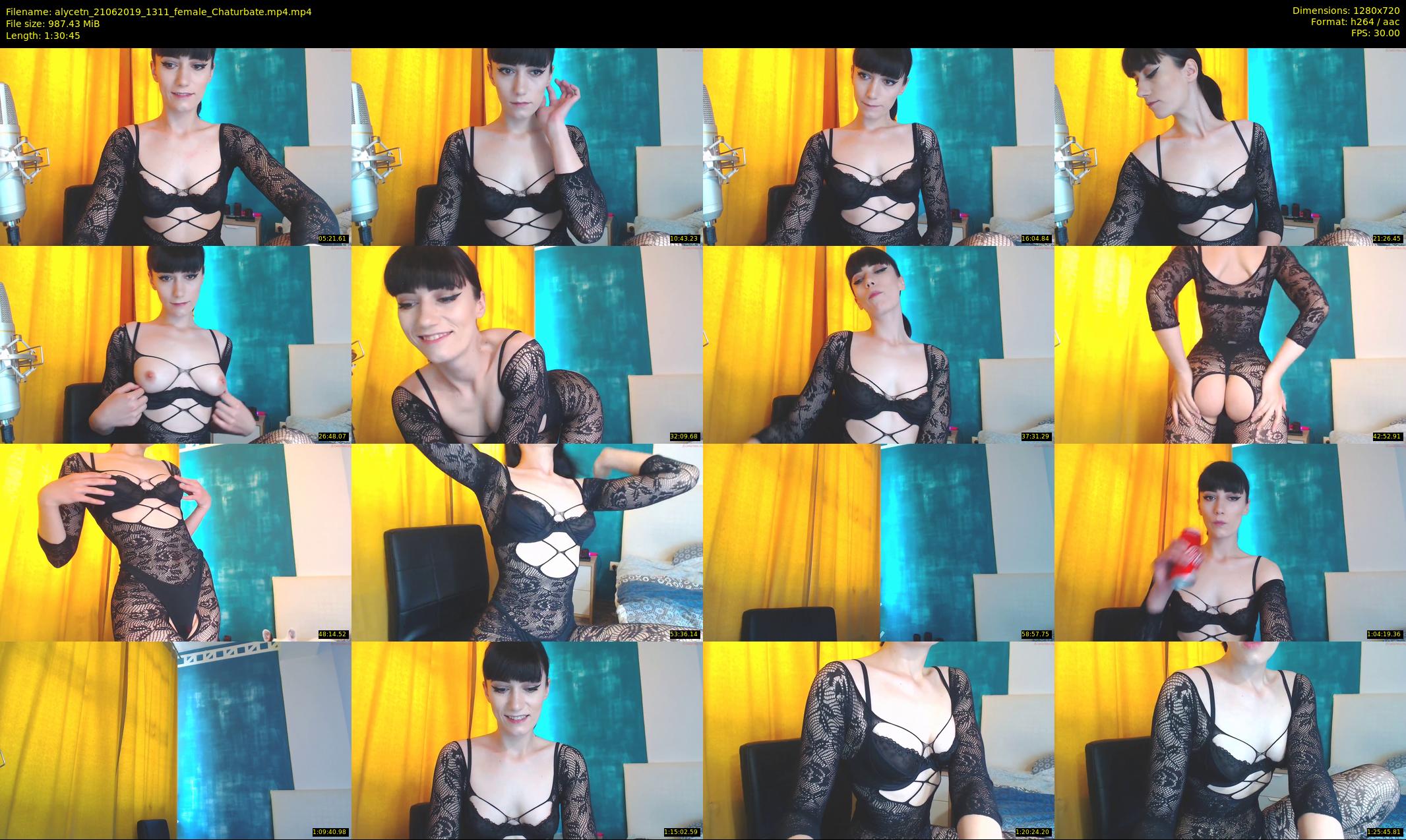 alycetn — 91 minute Chaturbate female cam show recording, 720p, Jun 21, 2019