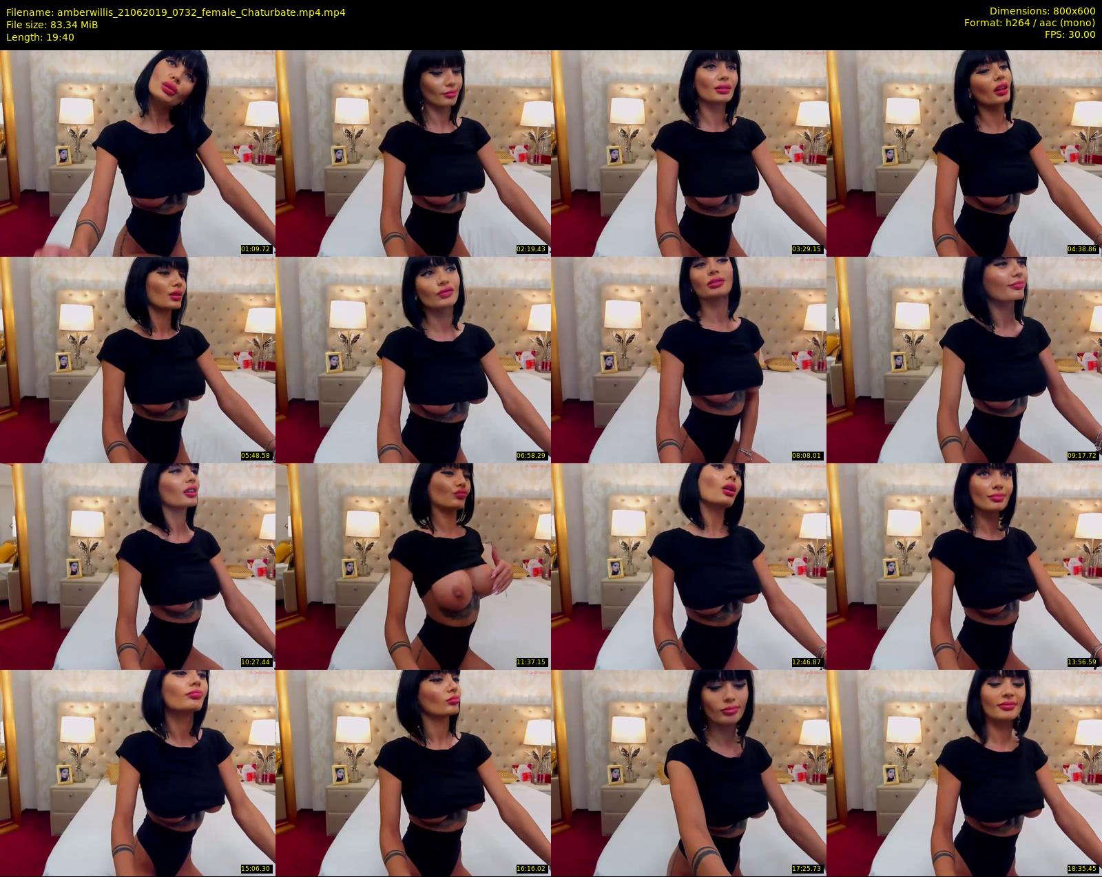 amberwillis — 20 minute Chaturbate female cam show recording, 480p, Jun 21, 2019
