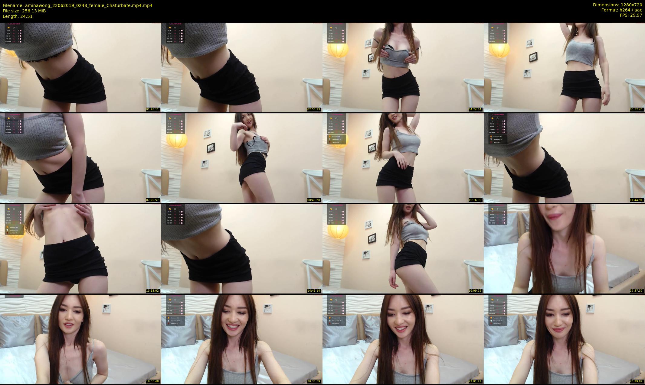 aminawong — 25 minute Chaturbate female cam show recording, 720p, Jun 22, 2019