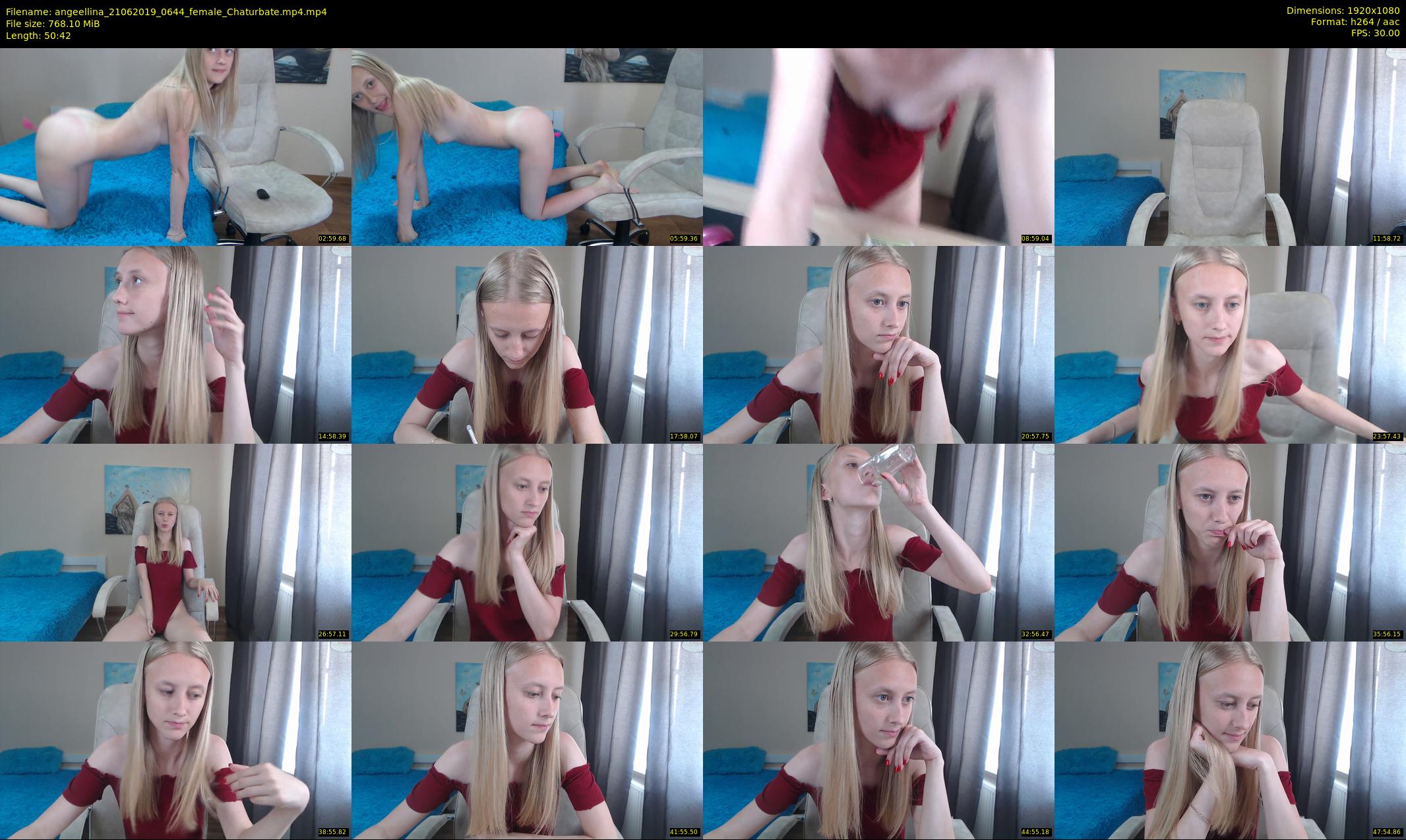 angeellina — 51 minute Chaturbate female cam show recording, 1080p, Jun 21, 2019