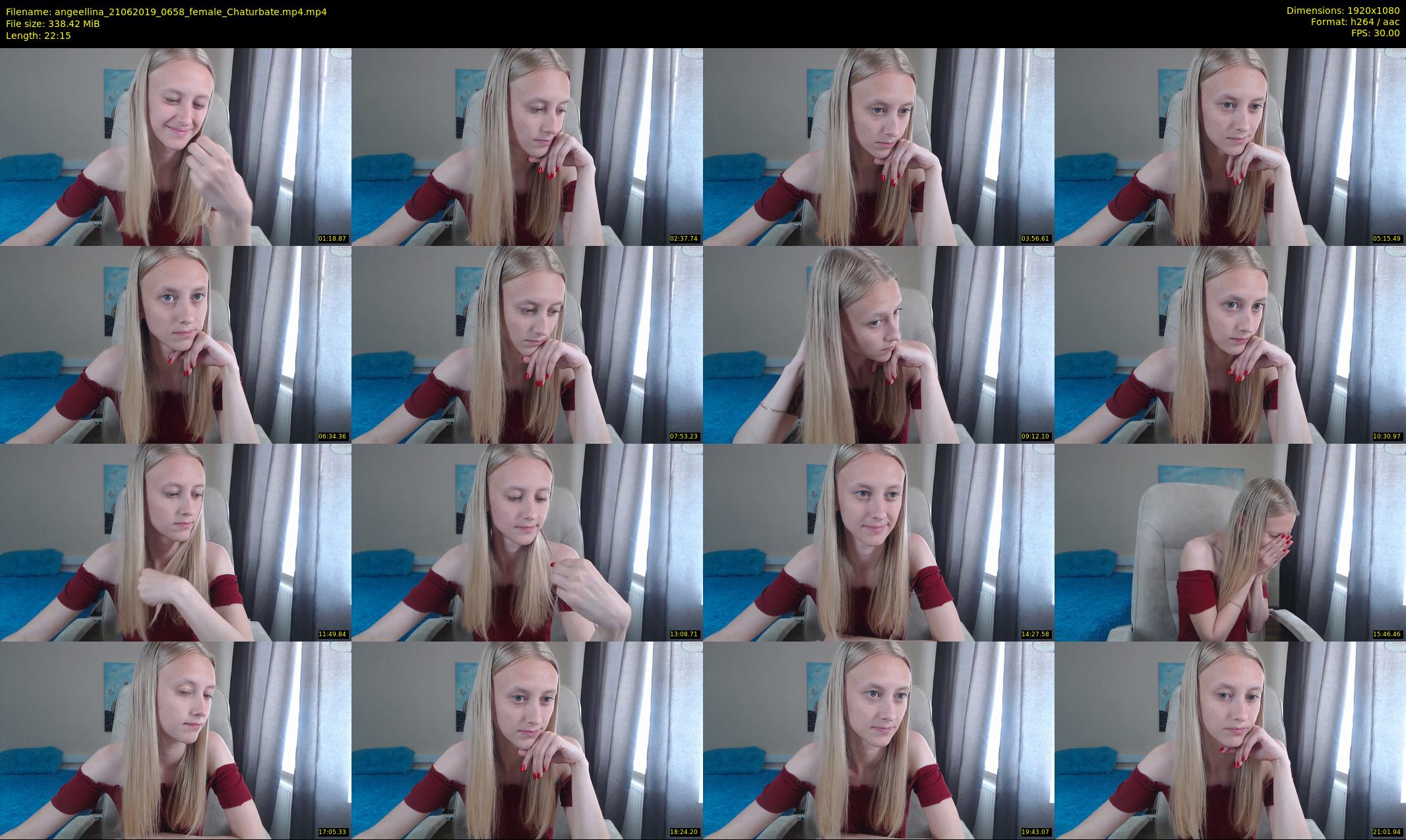 angeellina — 23 minute Chaturbate female cam show recording, 1080p, Jun 21, 2019