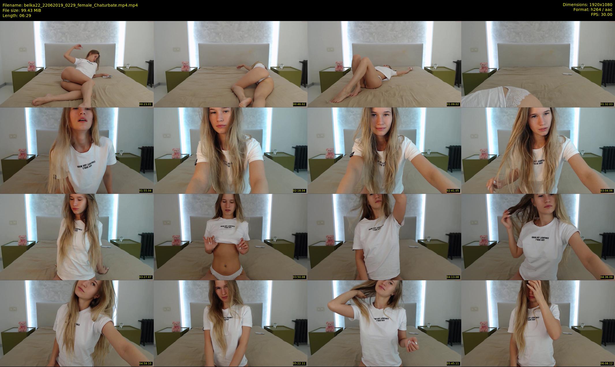 belka22 — 7 minute Chaturbate female cam show recording, 1080p, Jun 22, 2019