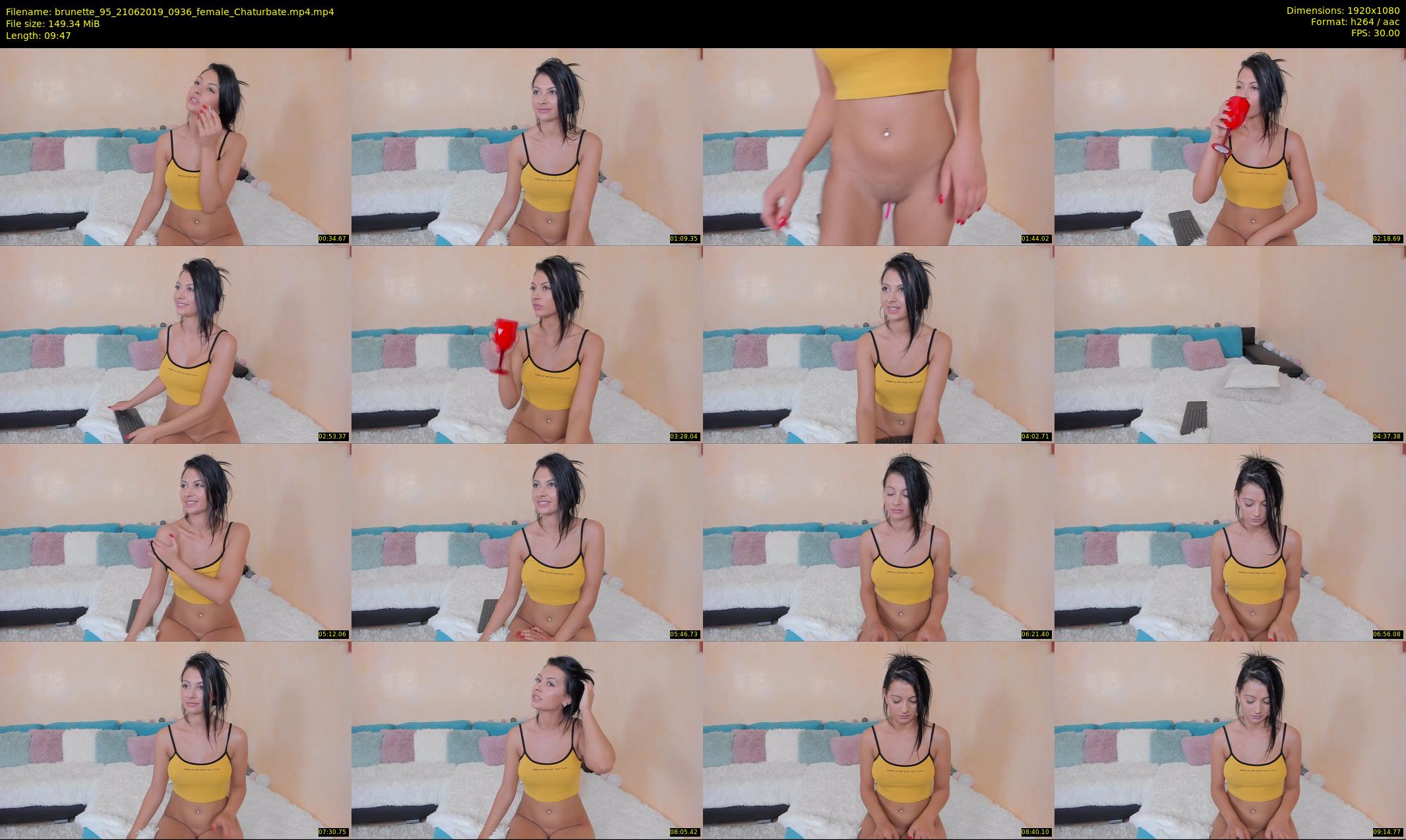 brunette_95 — 10 minute Chaturbate female cam show recording, 1080p, Jun 21, 2019